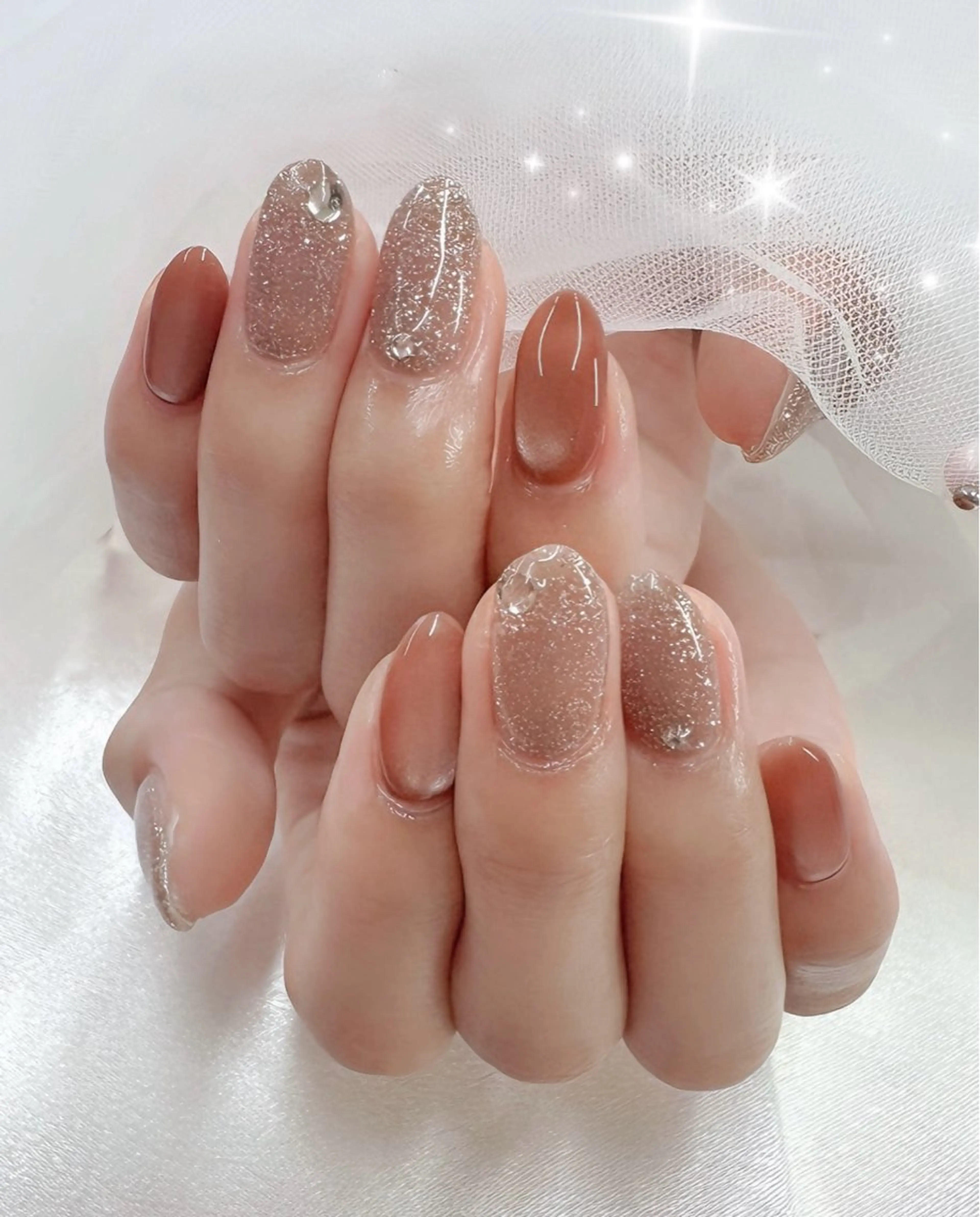 オフ込み🤍選べるワンカラー6本＋キラキララメ4本✨💅の写真