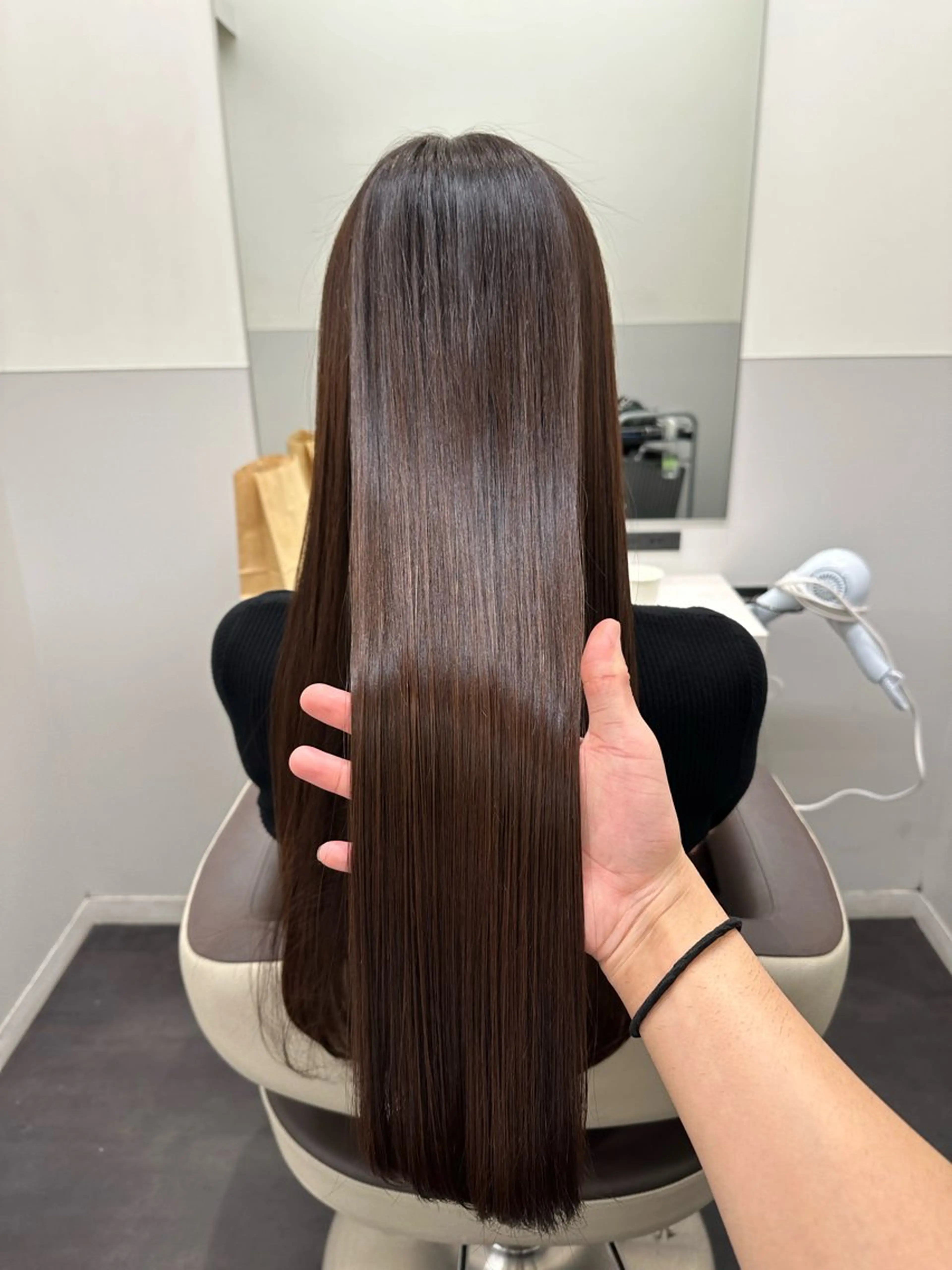 ロング カラー ケアカラー 髪質改善 トリートメント 酸熱トリートメント ヘアカラー トリートメント 【美髪矯正 /髪質改善】RINのヘアスタイル