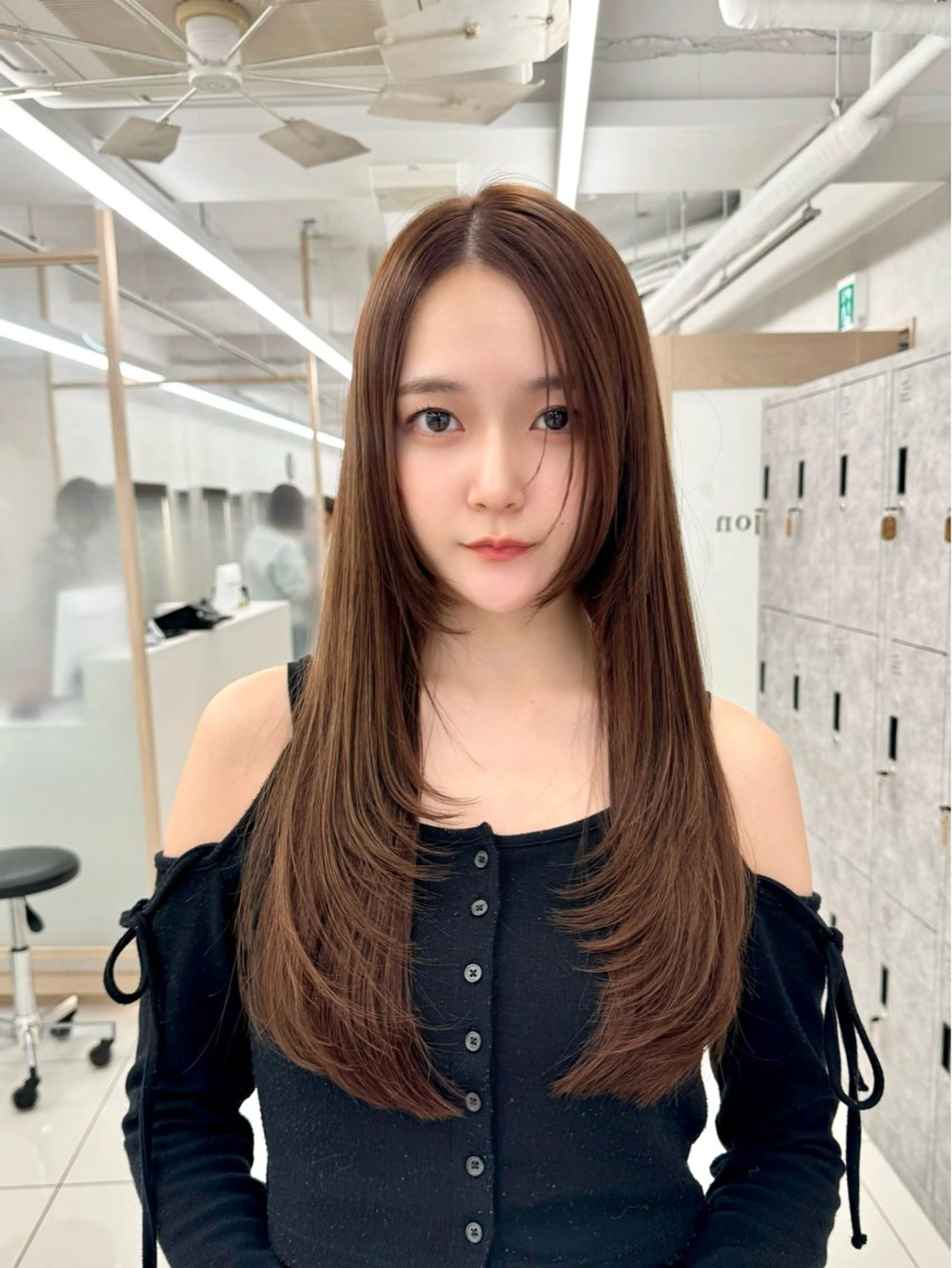 ロング レイヤー/韓国/ 顔周り/しんやのヘアスタイル