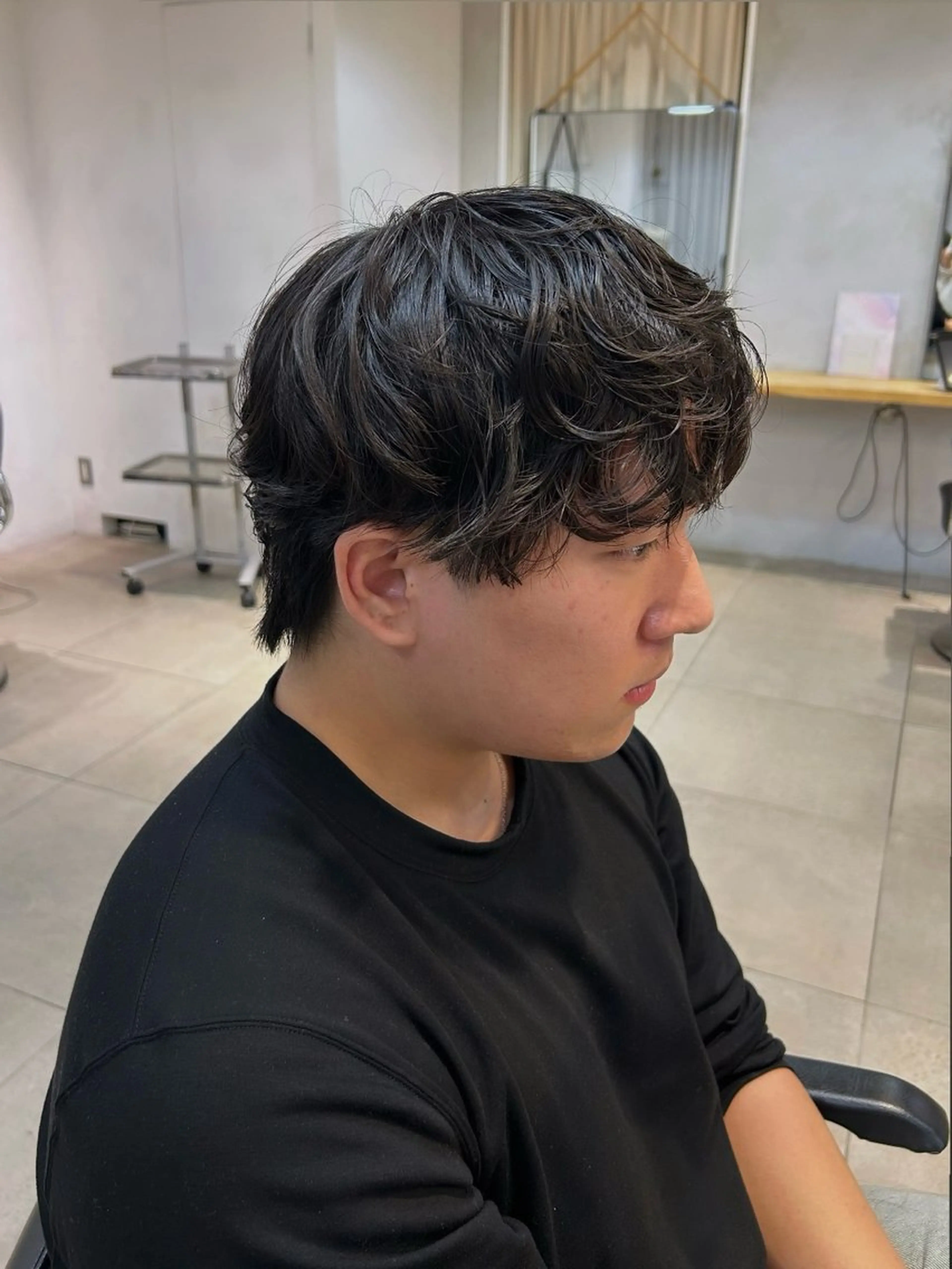 パーマ メンズ カット パーマ トリートメント moeka 表参道のヘアスタイル