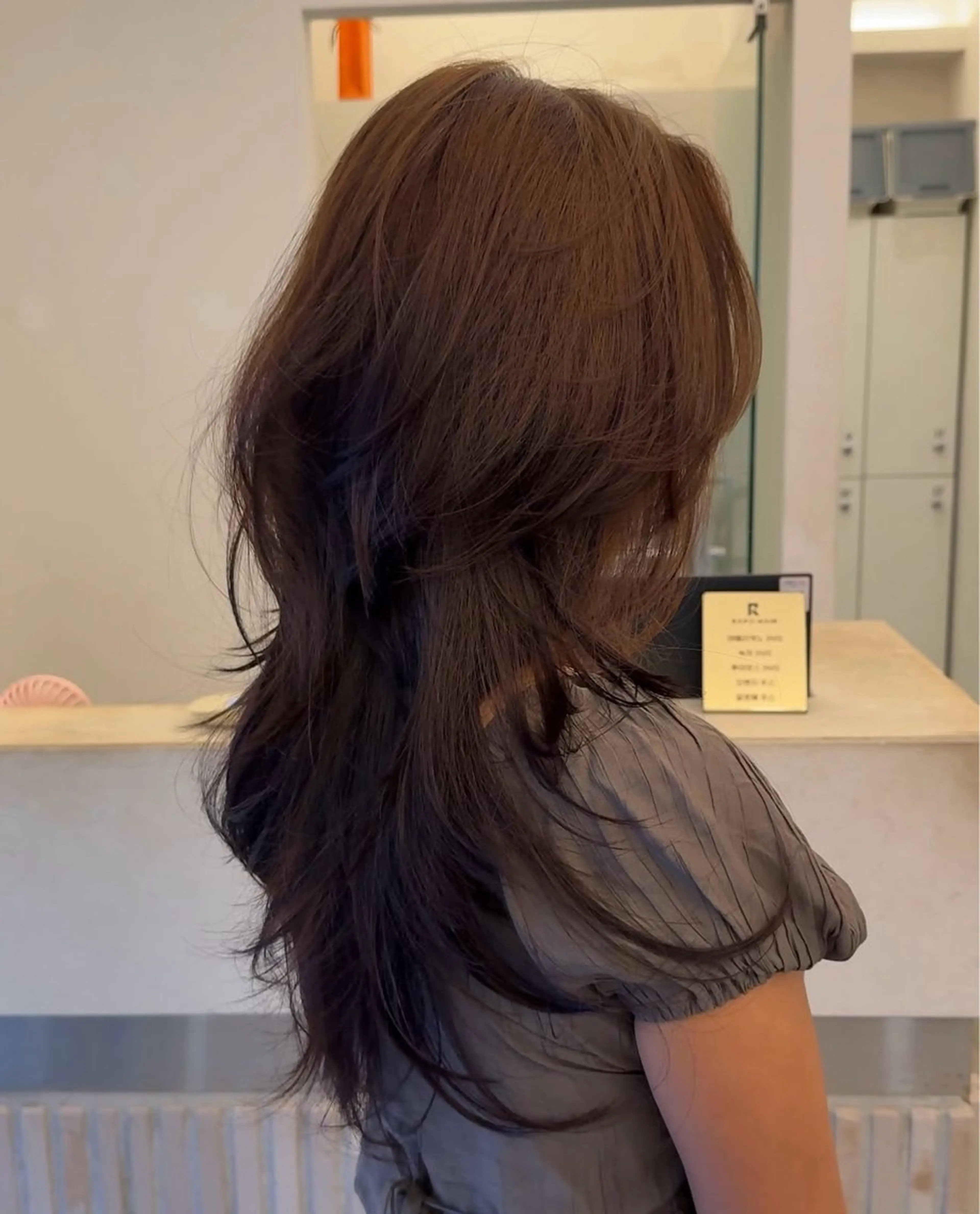 ロング カットモデル/韓国 レイヤー/SEIRAのヘアスタイル