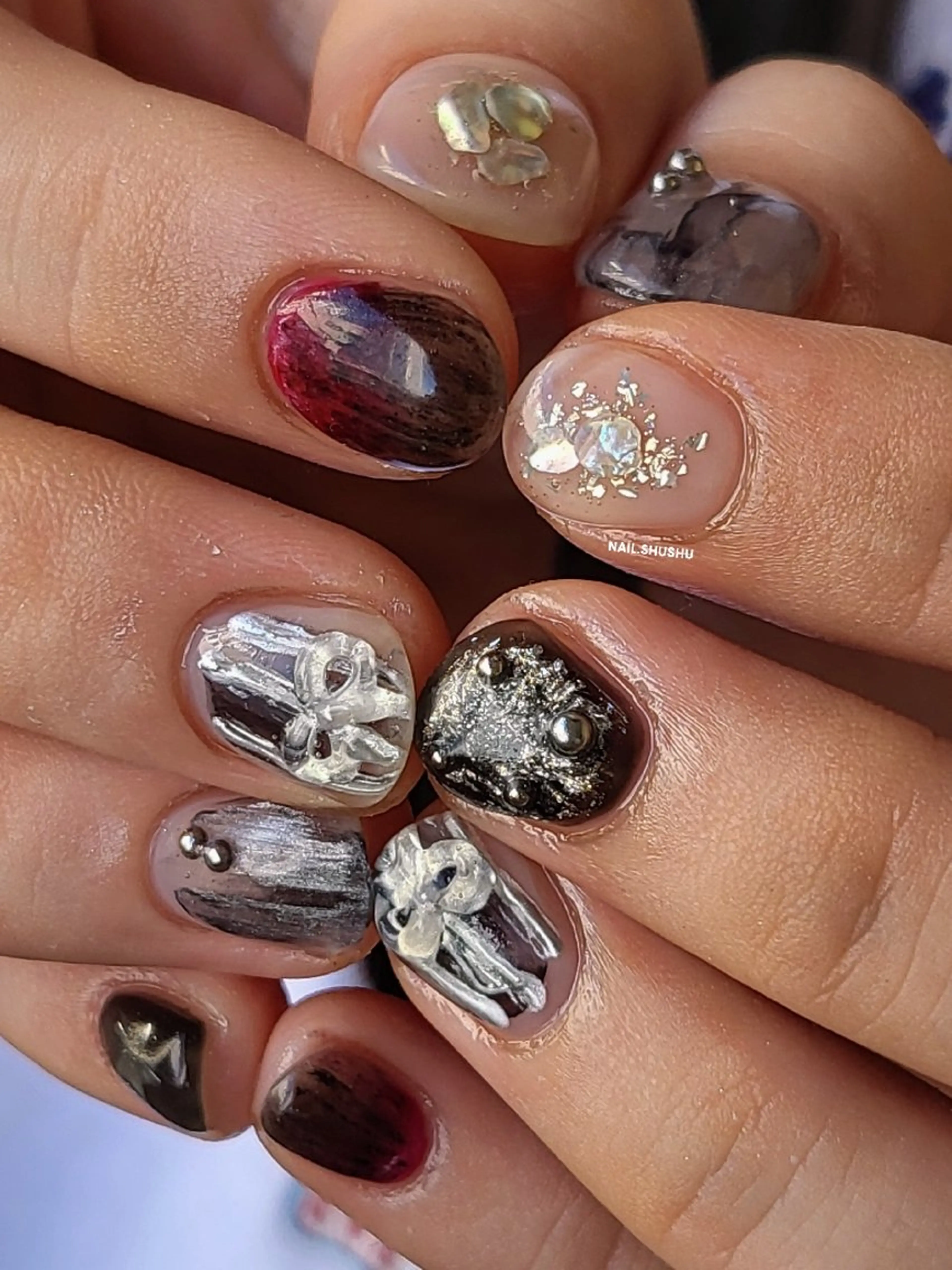 ネイル 3dパーツ/流行り 👧shushu❤️のネイルデザイン