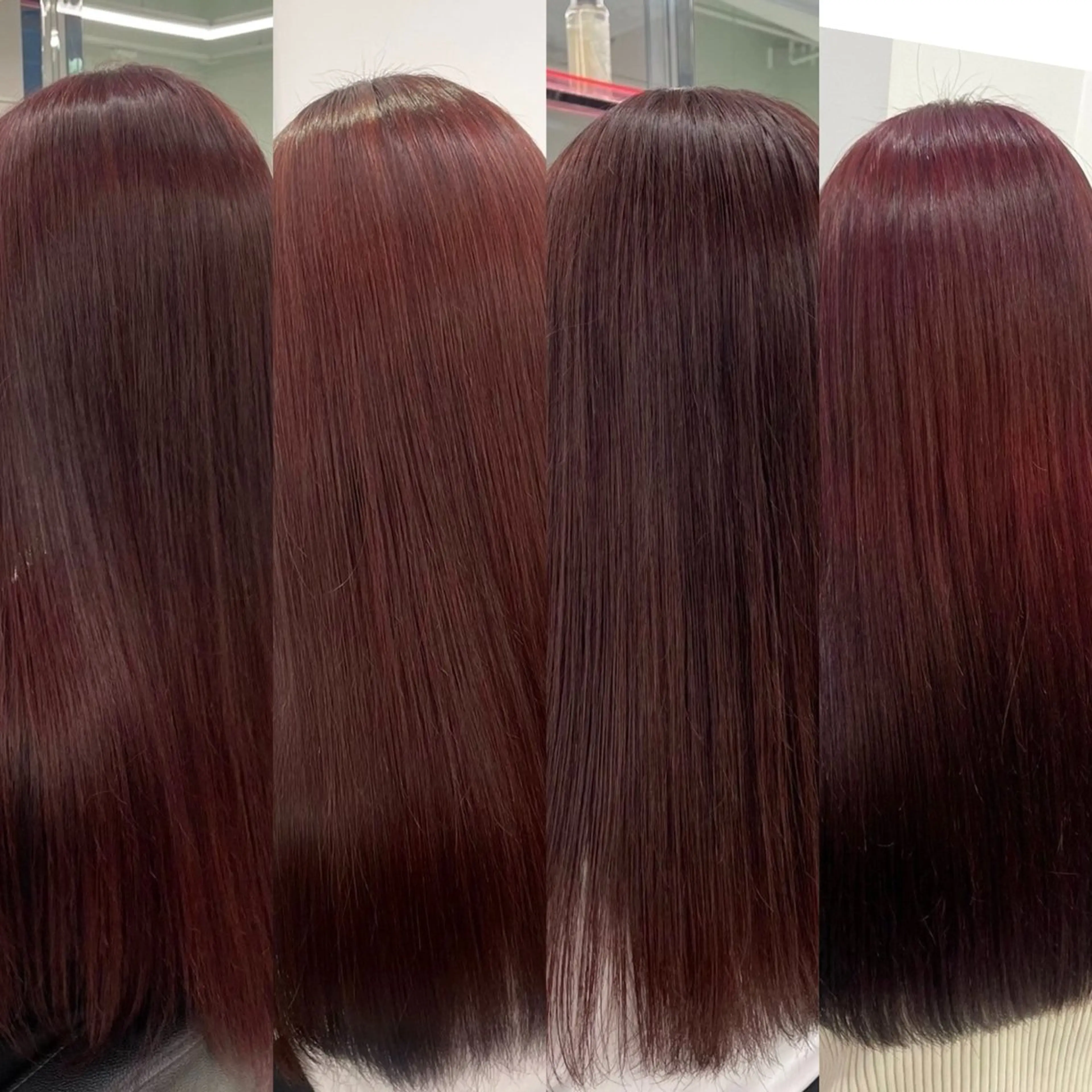 ロング カラー カット ヘアカラー 【直前割】透ける艶髪 ♡ストレートのヘアスタイル