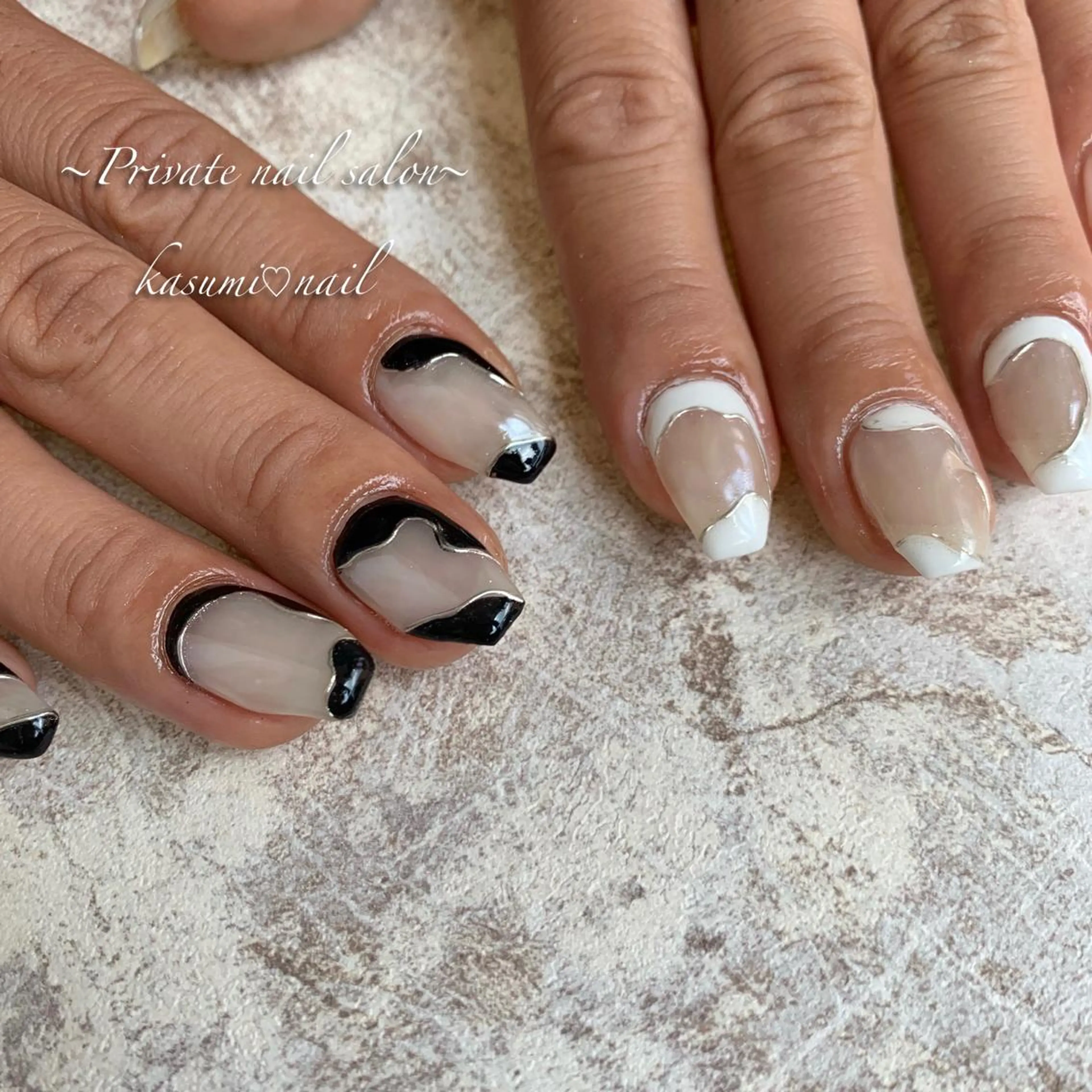 ネイル ラメ(グリッター) マグネットネイル ミラーネイル ニュアンスネイル 冬ネイル KASUMI♡ Nailのネイルデザイン