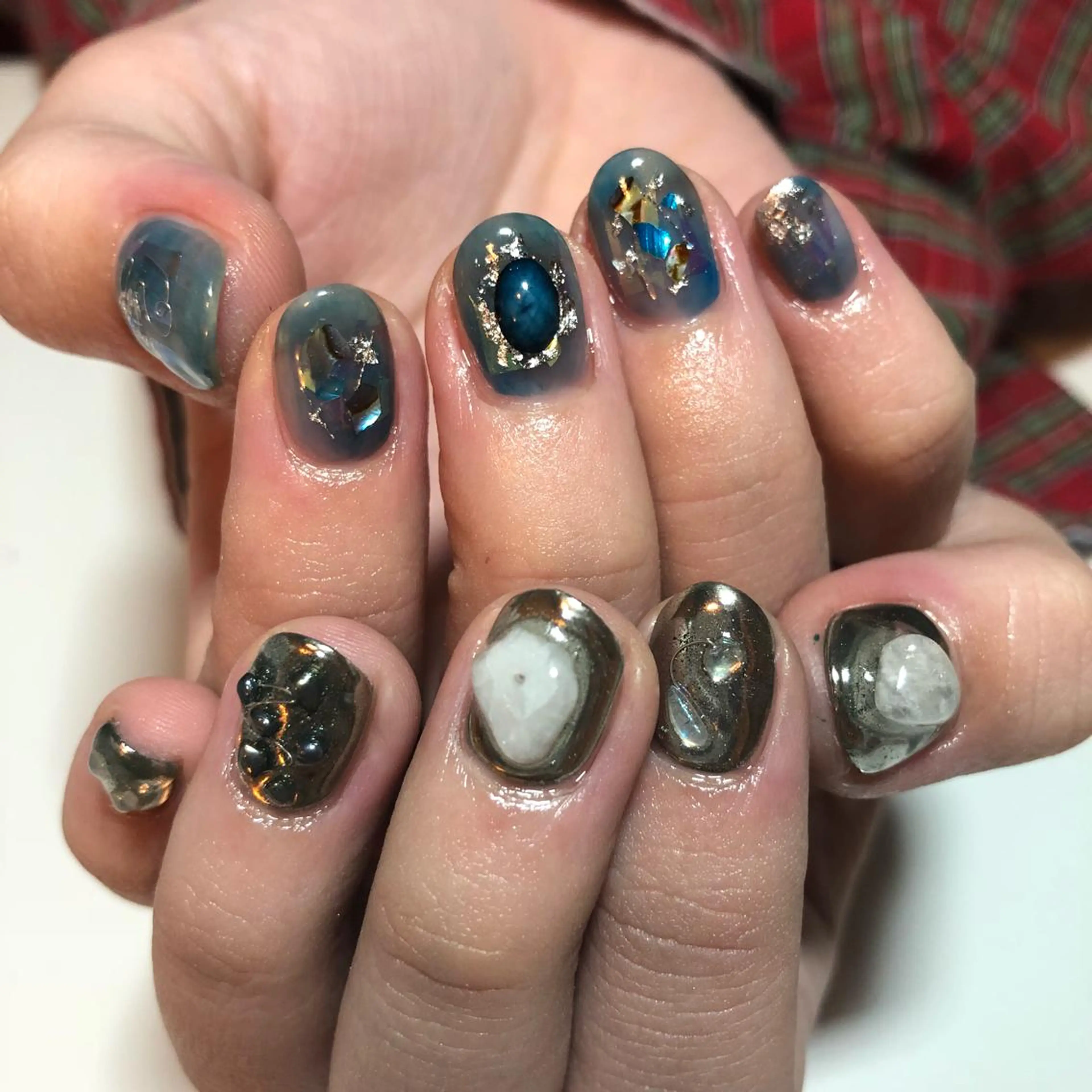 ネイル ニュアンスネイル g-up nail所属・米田 律子のネイルデザイン
