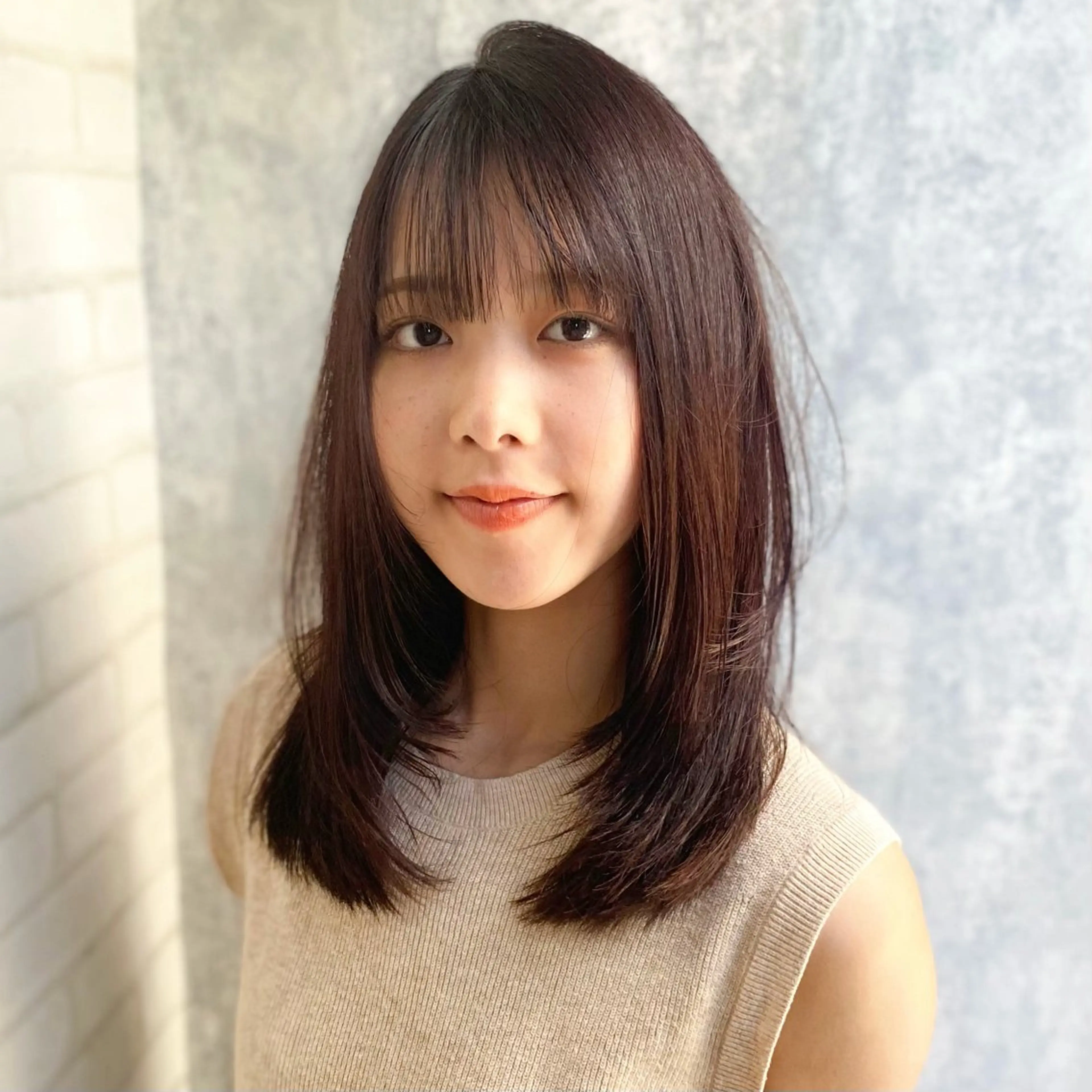 ロング カラー 透明感カラー レイヤーカット カット ヘアカラー トリートメント shiori/透明感 /顔周り/髪質改善のヘアスタイル