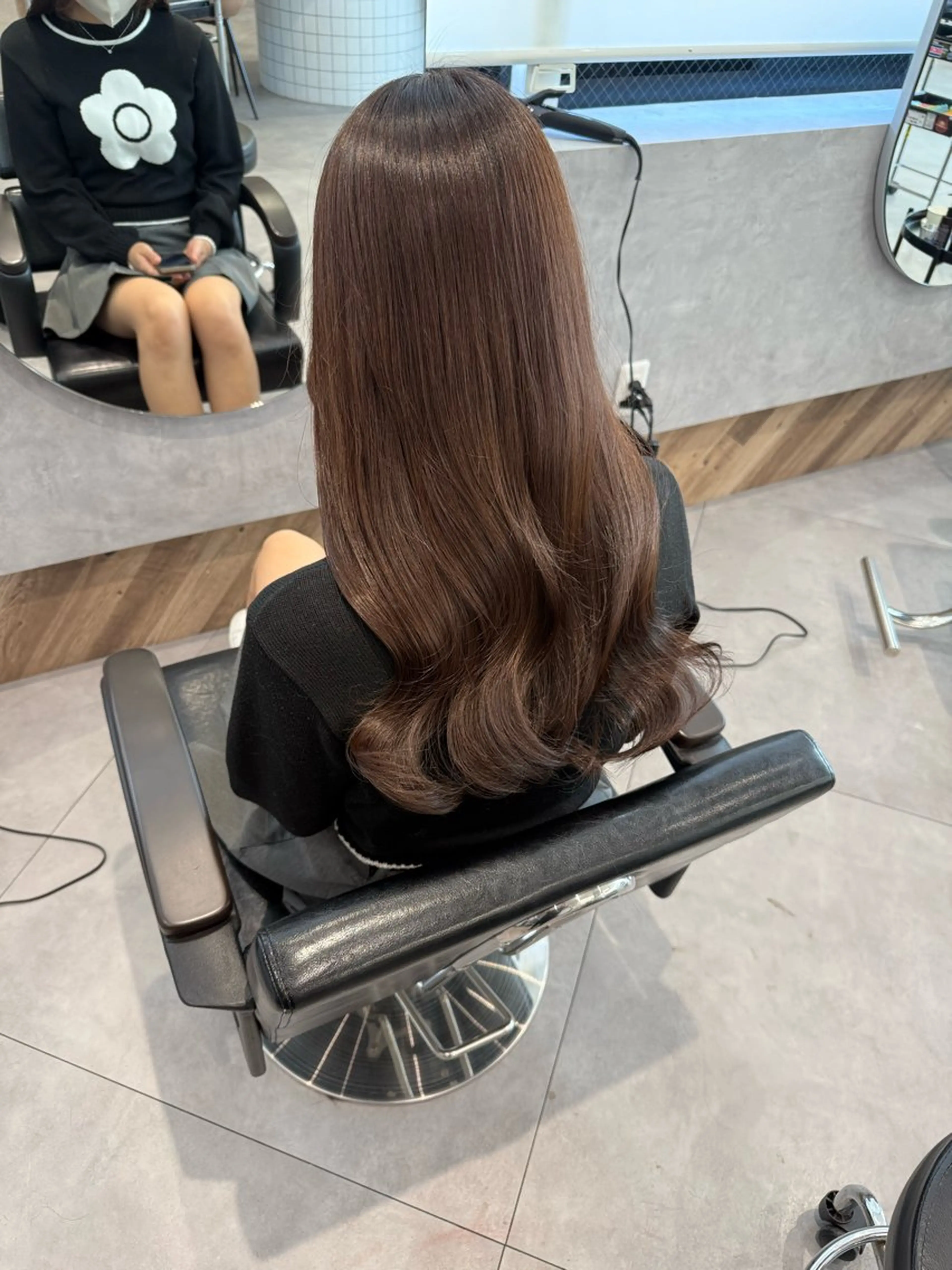 ロング 髪質改善 トリートメント 柴田樹/大人可愛い 艶髪カラー/髪質改善のヘアスタイル