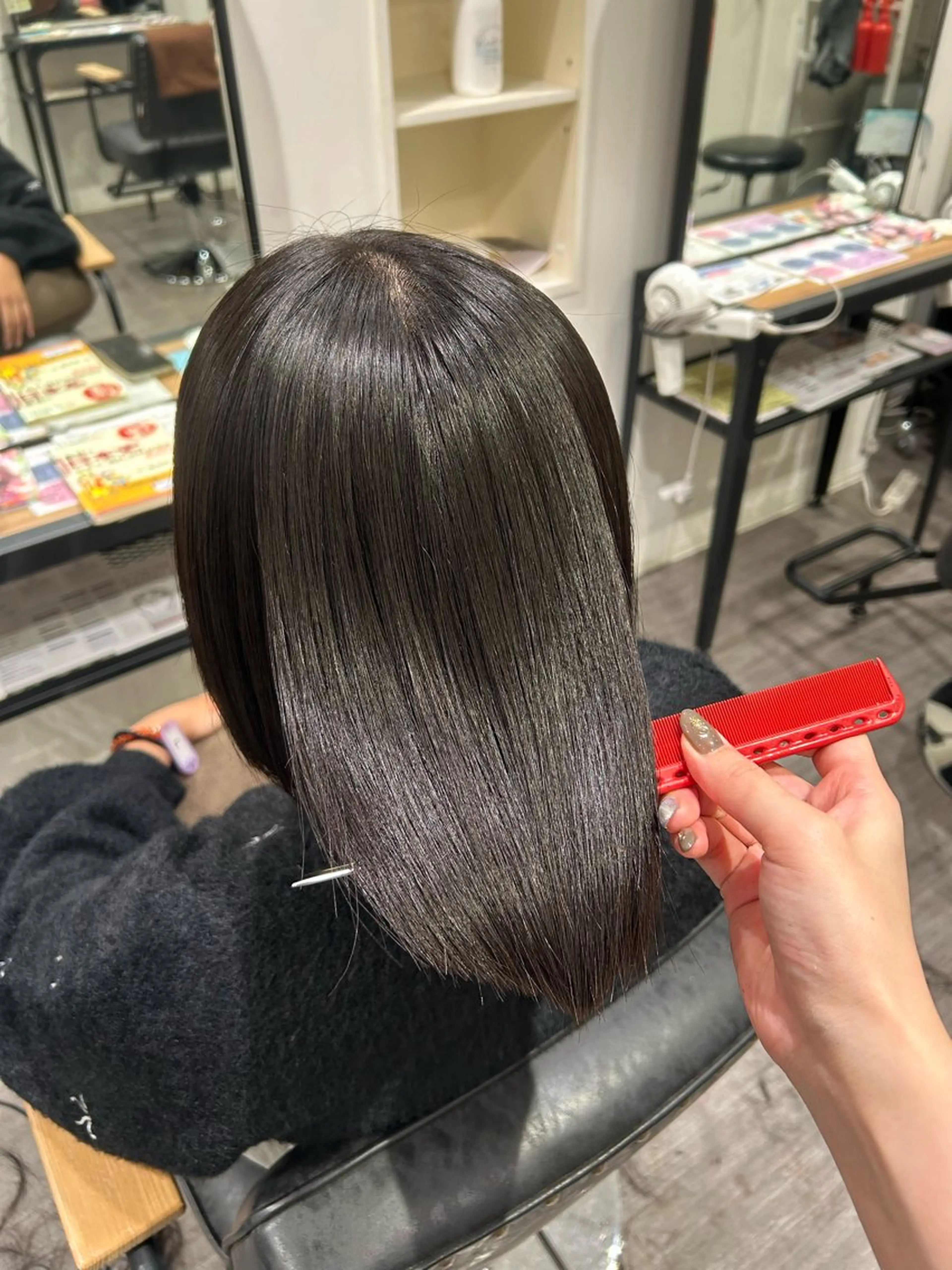 ショート パーマ ボブ 縮毛矯正 カット 縮毛矯正 トリートメント cocotte 💟草間紫音💟のヘアスタイル