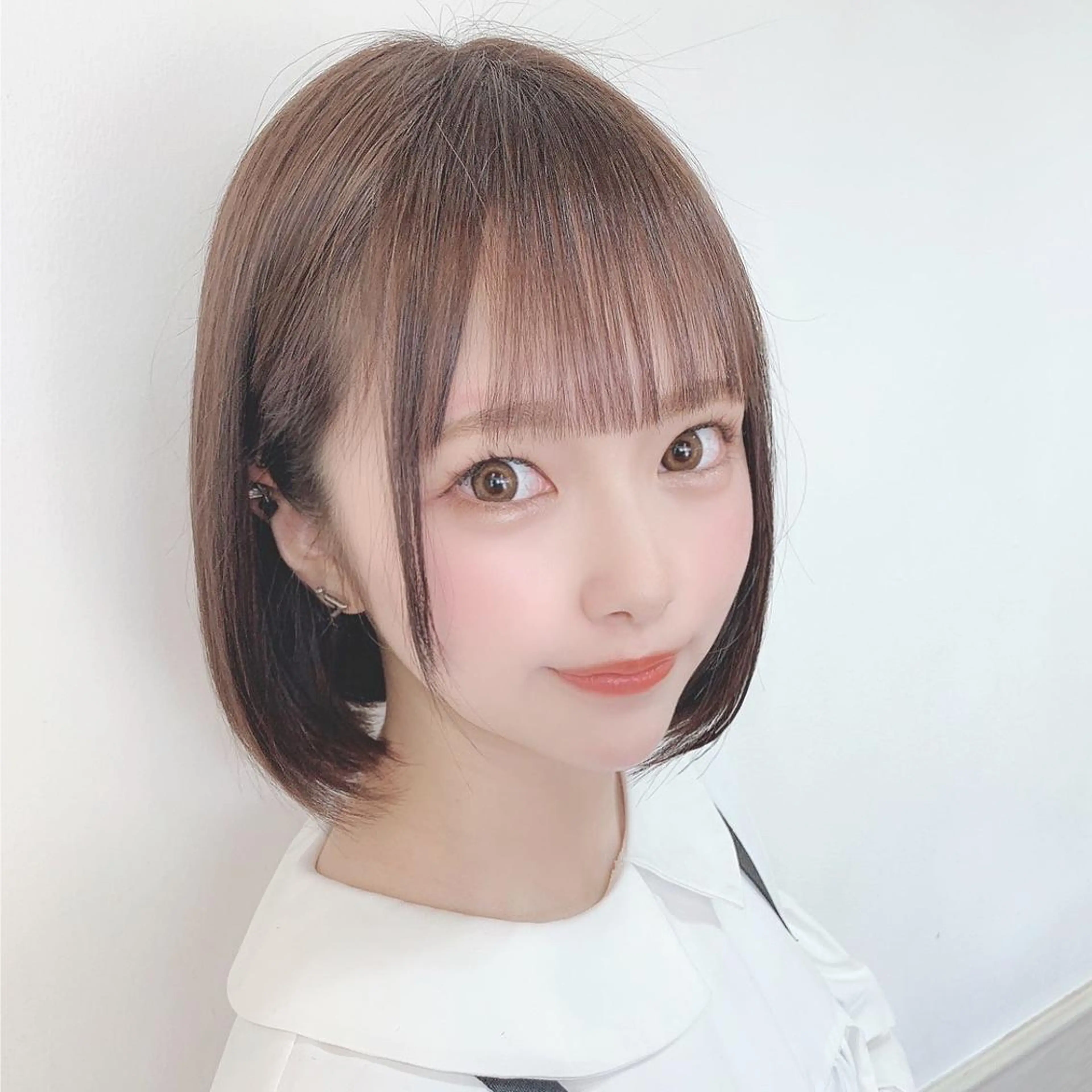 ミディアム カラー グレージュ ラベンダーカラー ラベンダーグレージュ ラベンダーグレー ボブ ✨️美髪矯正×似合わ せ艶カラー✨藤田透のヘアスタイル