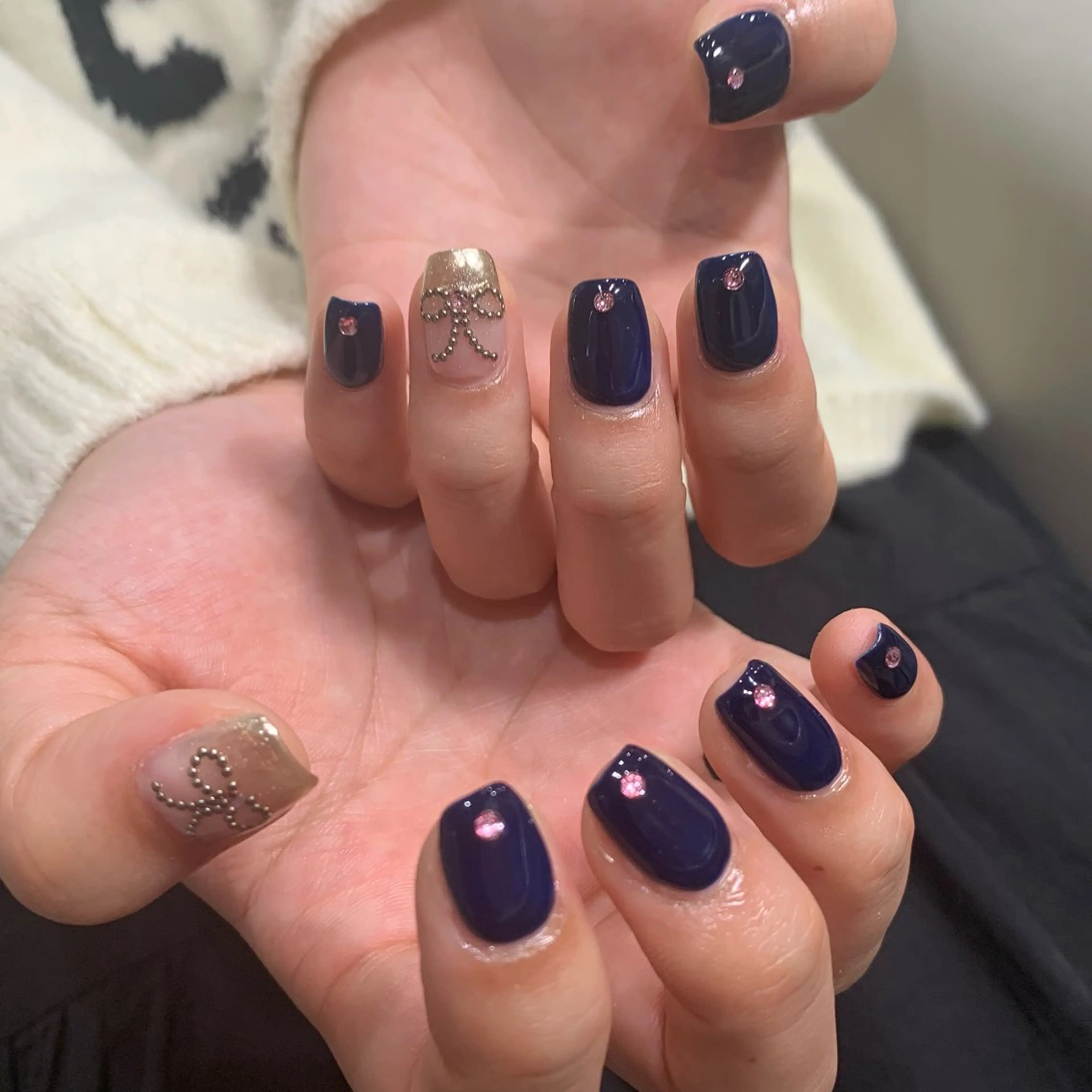 ネイル リボン ELAN) Hasegawaのネイルデザイン