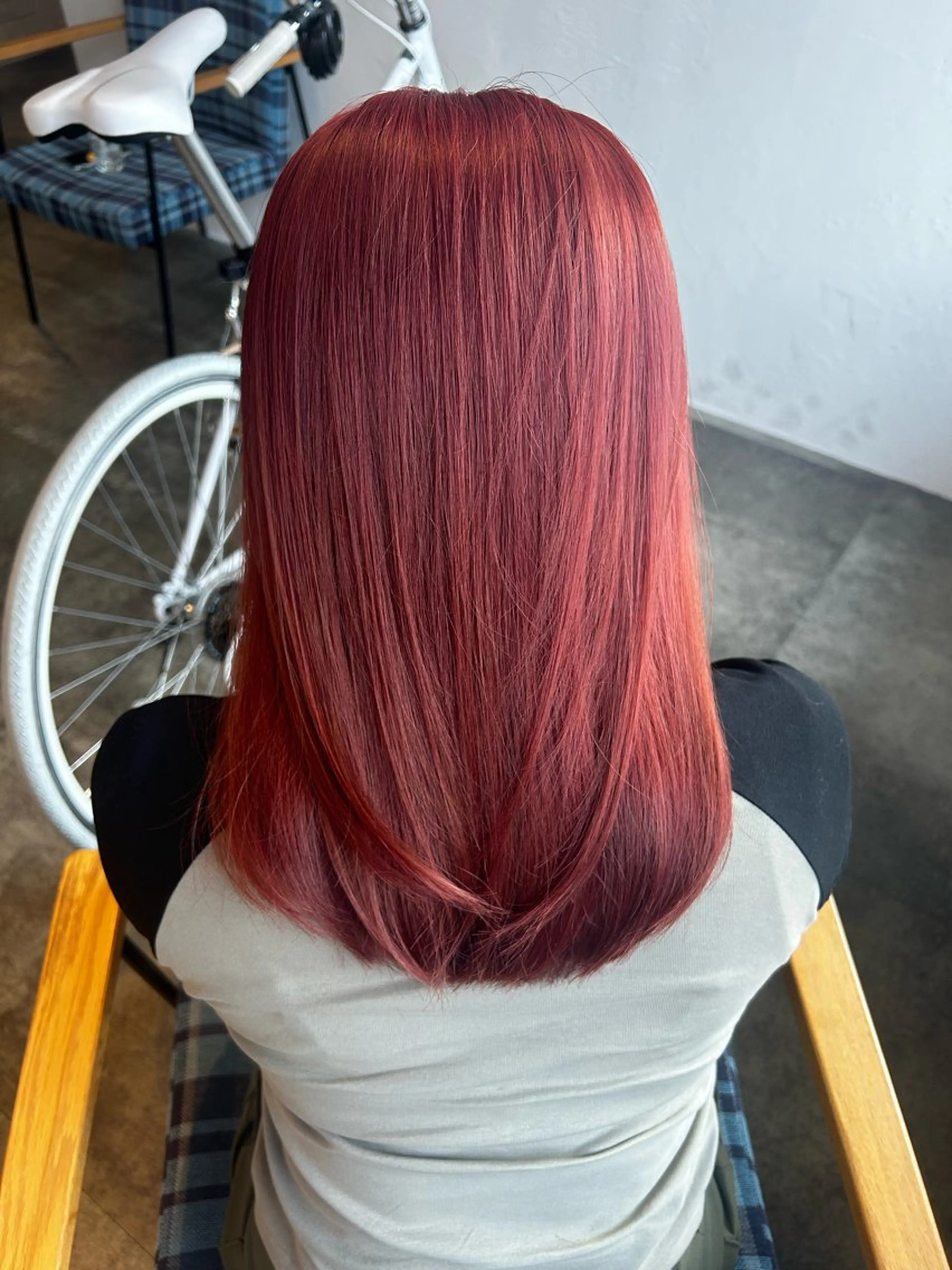 セミロング カラー ブリーチ Lafithhairliebe京都駅前店所属・京都駅前 🎀あかりのヘアスタイル