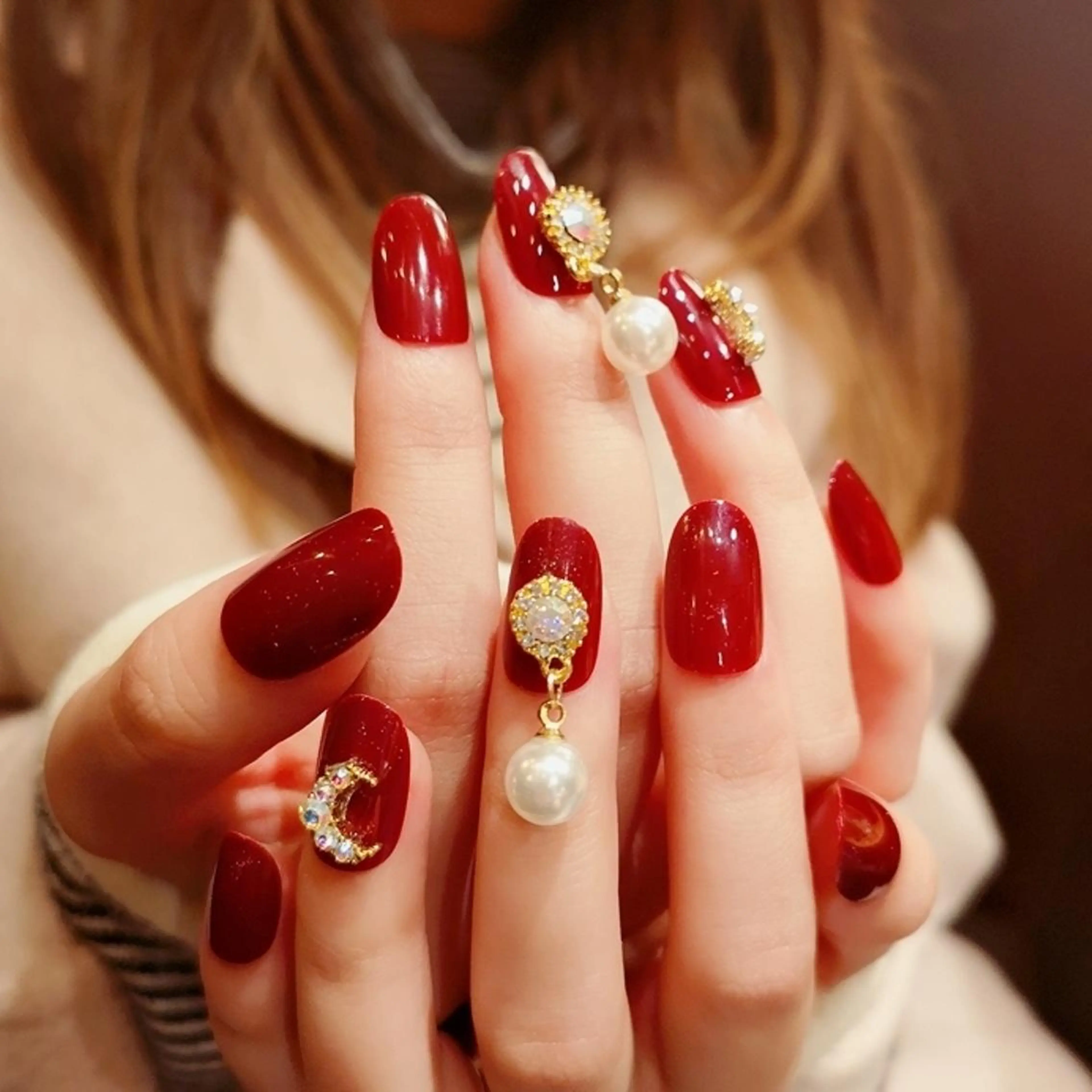 ネイル ネイリストゆか💅 長さだし、深爪矯正のネイルデザイン