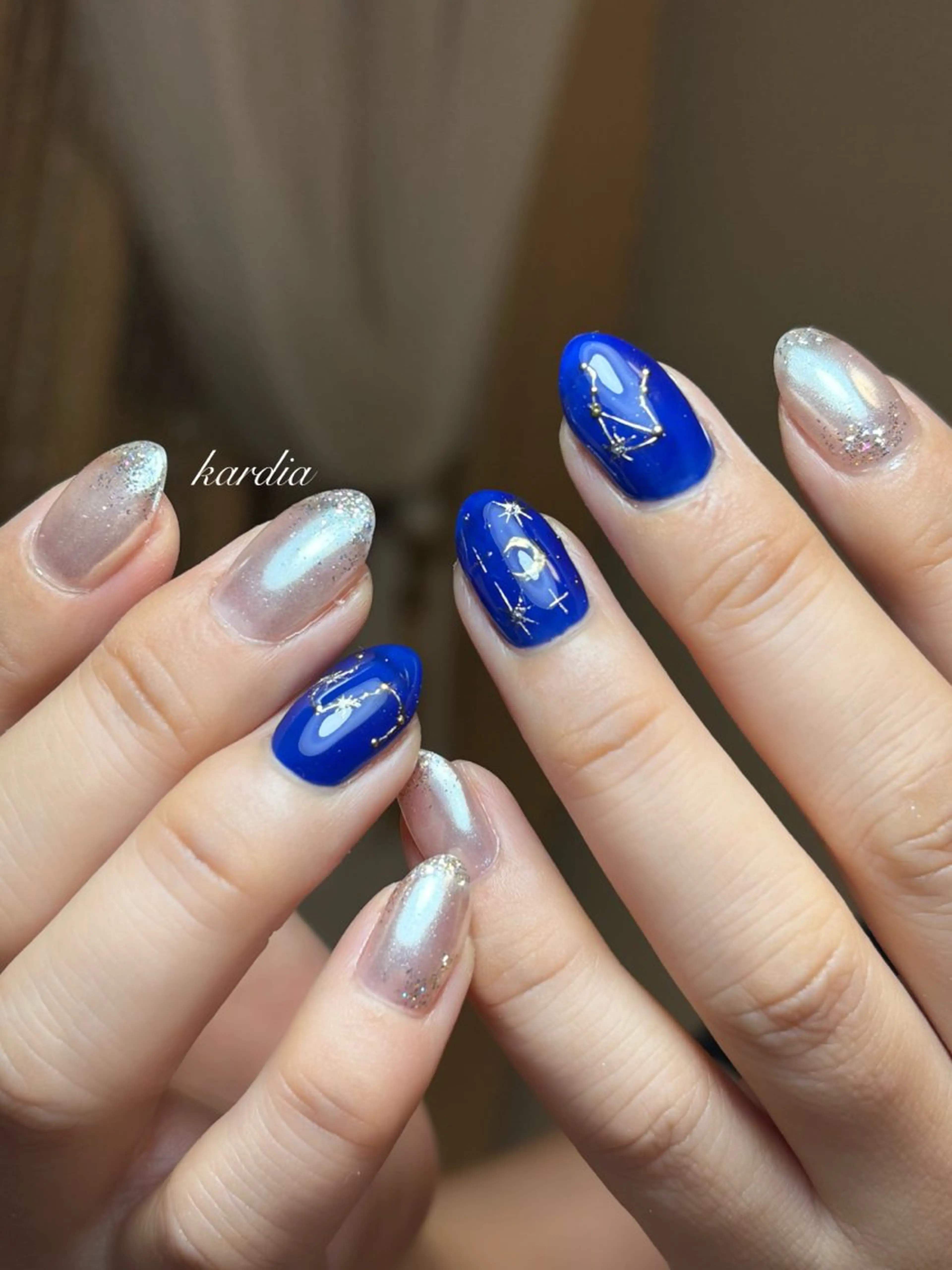 ネイル ハンドネイル καρδιά -ｶﾙﾃﾞｨｱ-のネイルデザイン