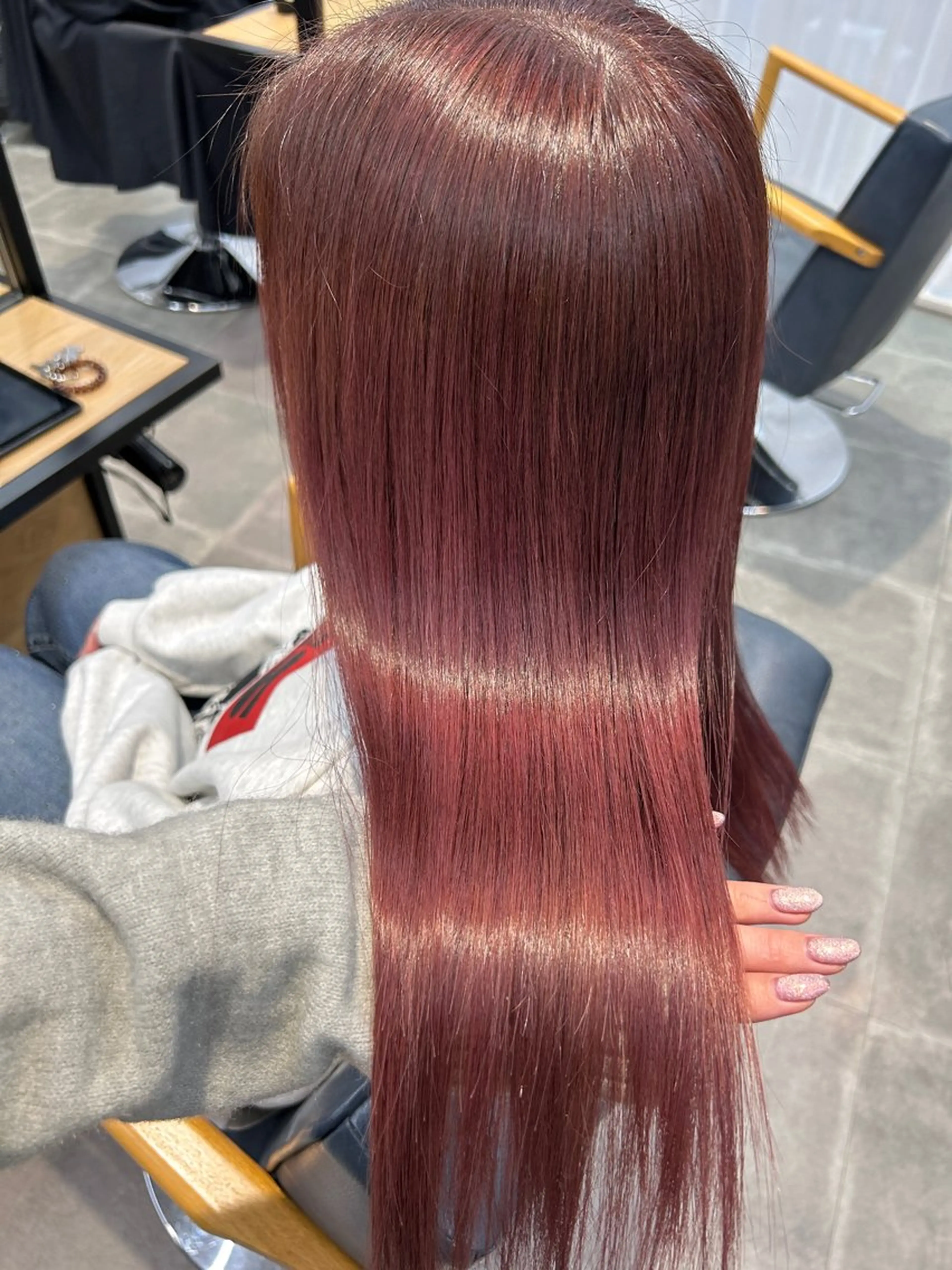 ロング カラー カット ヘアカラー トリートメント newi梅田🫧韓国 ヘア🫧sakiのヘアスタイル