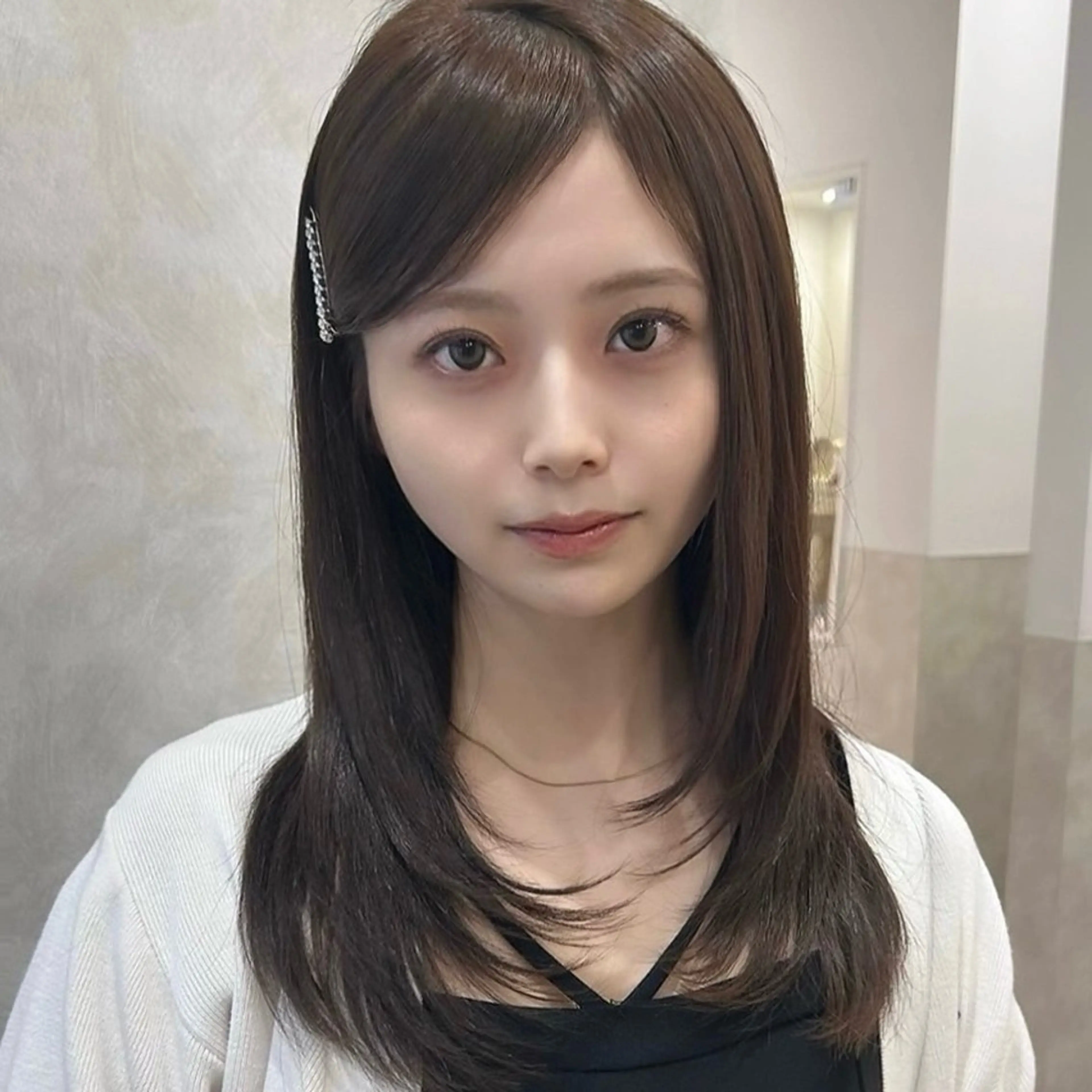 ミディアム カラー カット ヘアカラー トリートメント レイヤー/艶カラー/ Natsuho💞のヘアスタイル