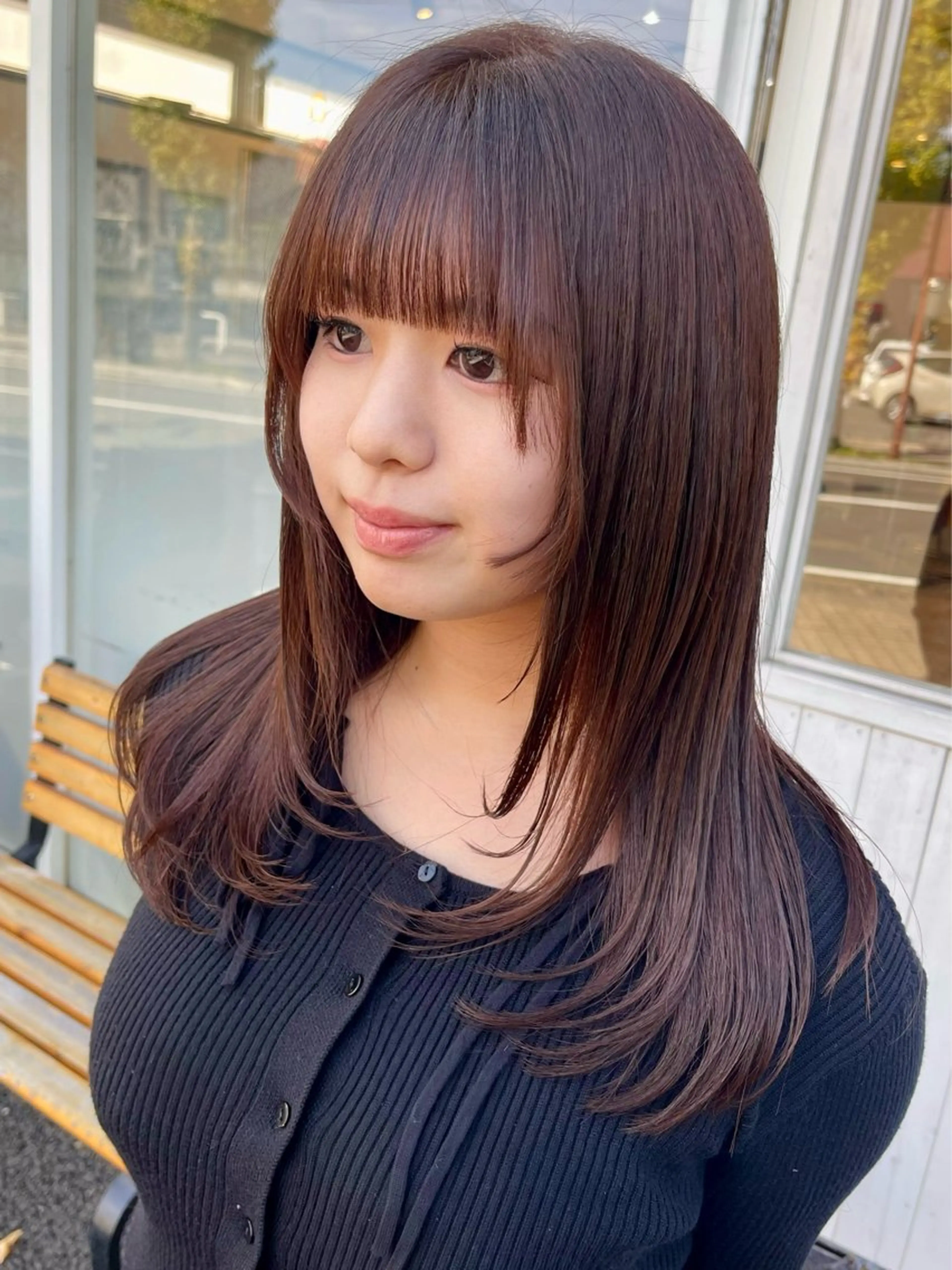 ロング カット ヘアカラー トリートメント 🍭透明感カラー 志賀拓海🍬🌈のヘアスタイル