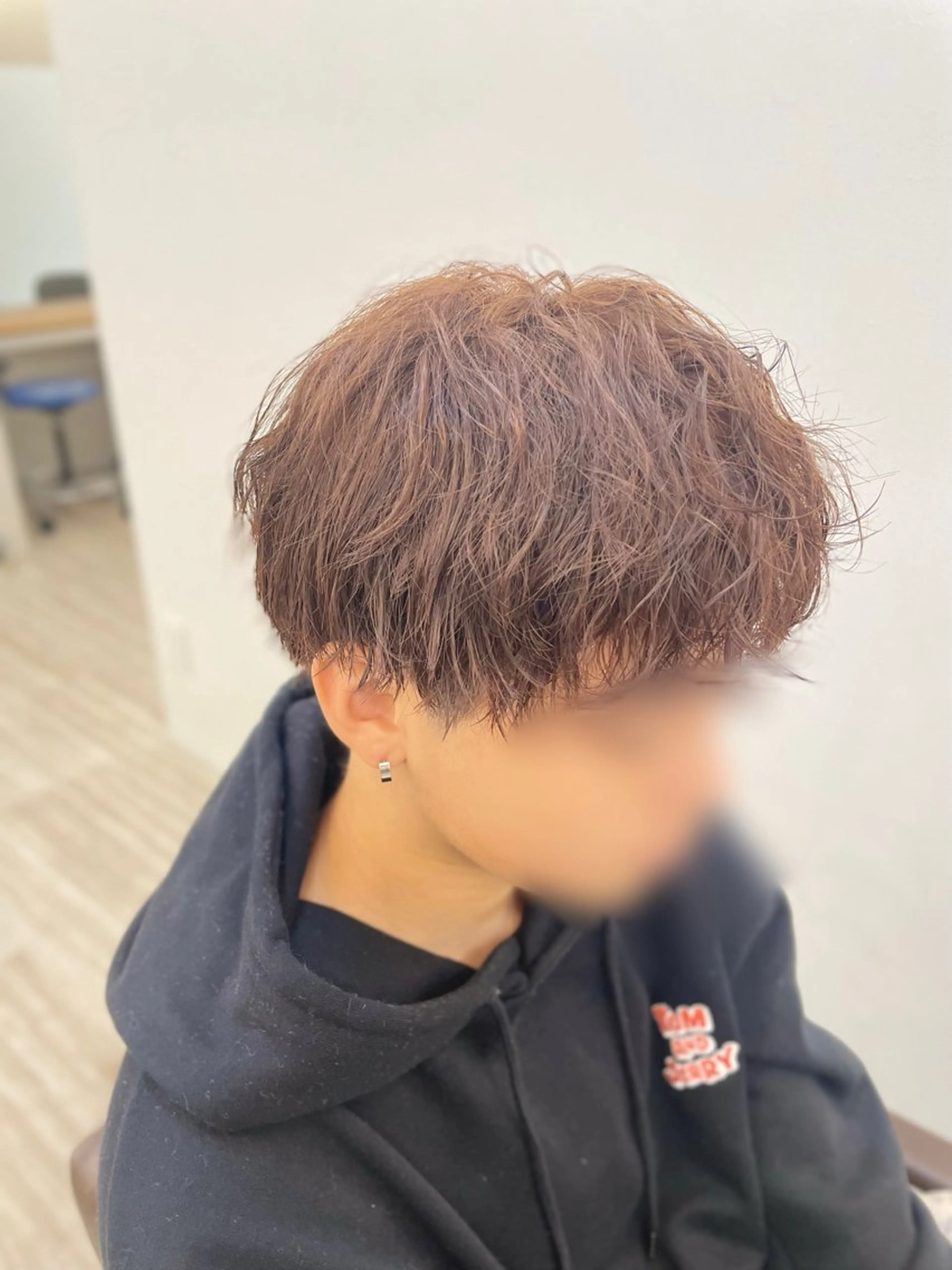 パーマ メンズ メンズパーマ スパイラルパーマ 山下 柚奈のヘアスタイル