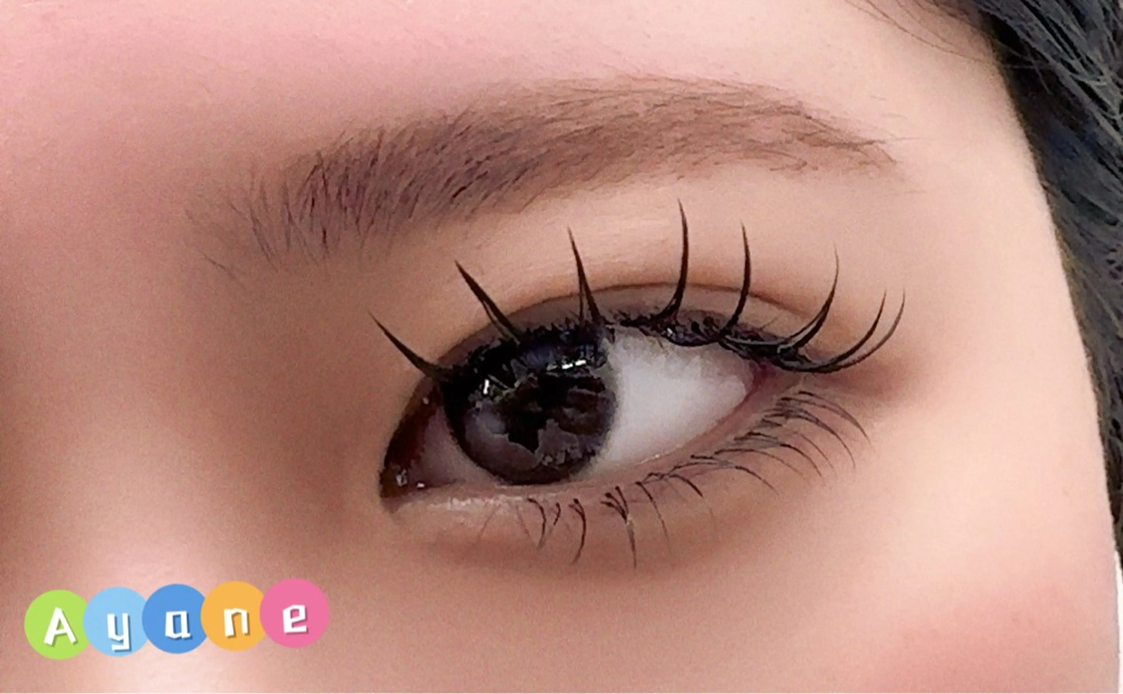 マツエク・マツパ 付け放題 バインドロック 束感まつ毛 フラットラッシュ 韓国風マツエク ACIEL EYELASH SALON所属・あ やねのマツエク・マツパデザイン