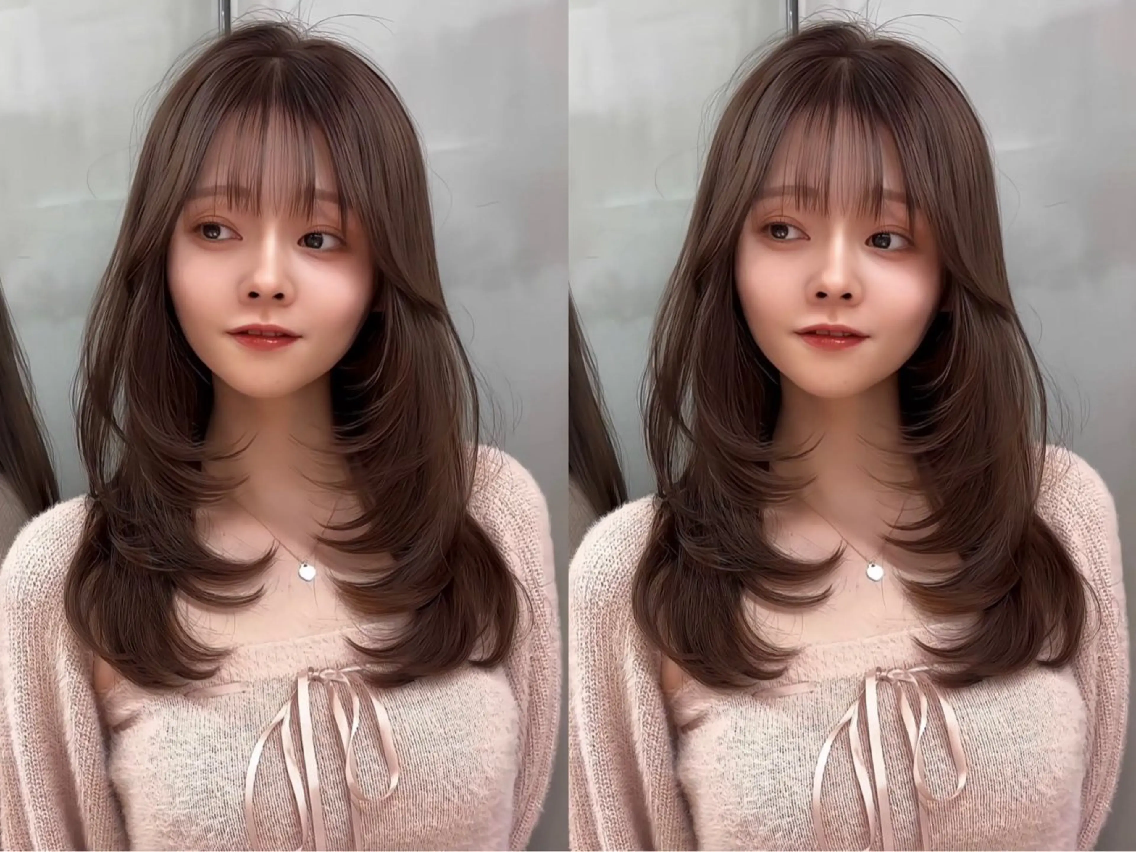 ミディアム カラー 髪質改善 レイヤーカット 縮毛矯正 【美髪矯正】 吉村　清志のヘアスタイル