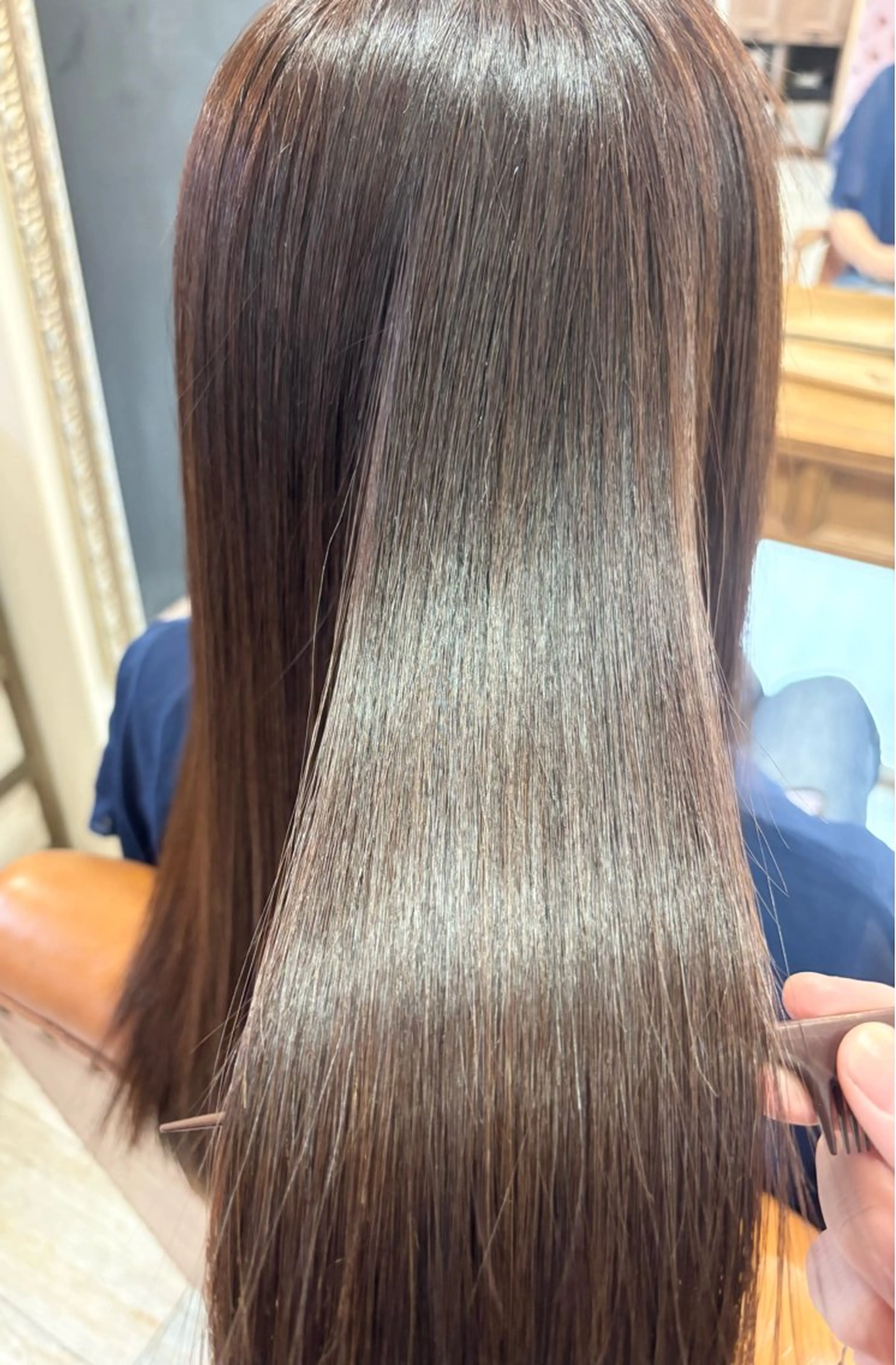 ロング ヘアカラー トリートメント KUMA／髪質改善 🎀のヘアスタイル