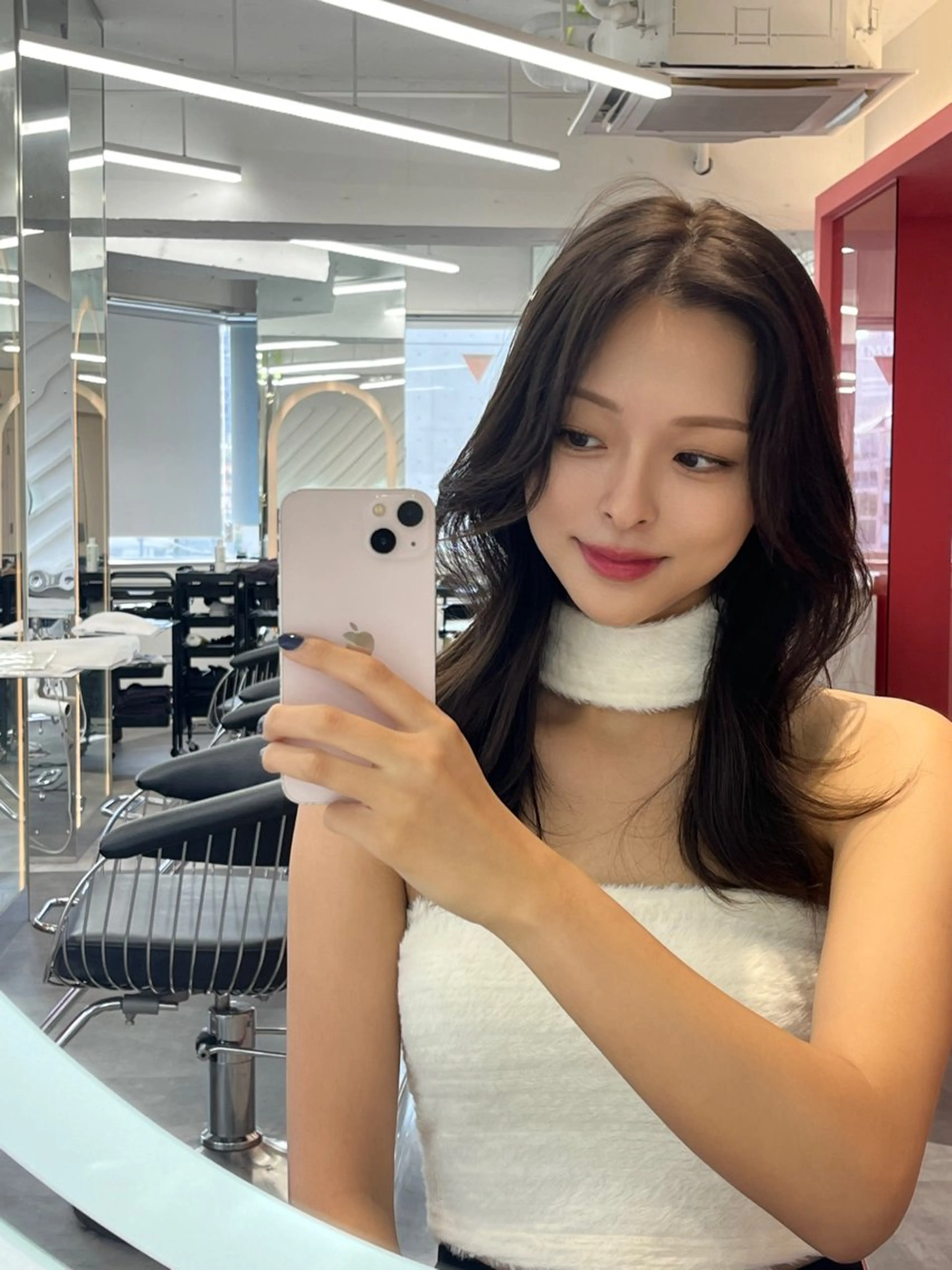 セミロング カラー カット ヘアカラー トリートメント ヘッドスパ 山崎/ボブ縮毛矯正 レイヤー髪質改善のヘアスタイル