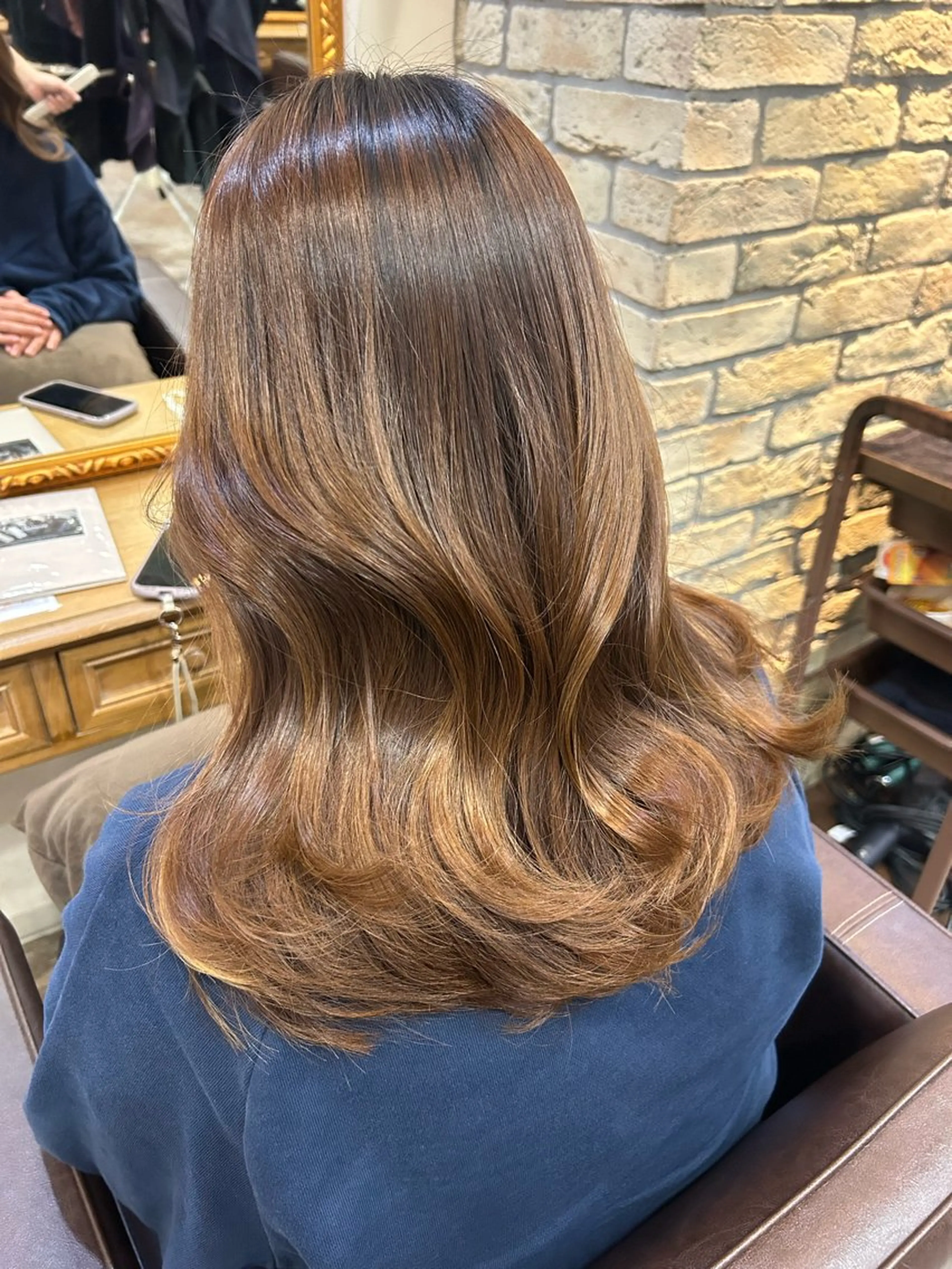 ミディアム カラー カット トリートメント 小澤 一稀のヘアスタイル