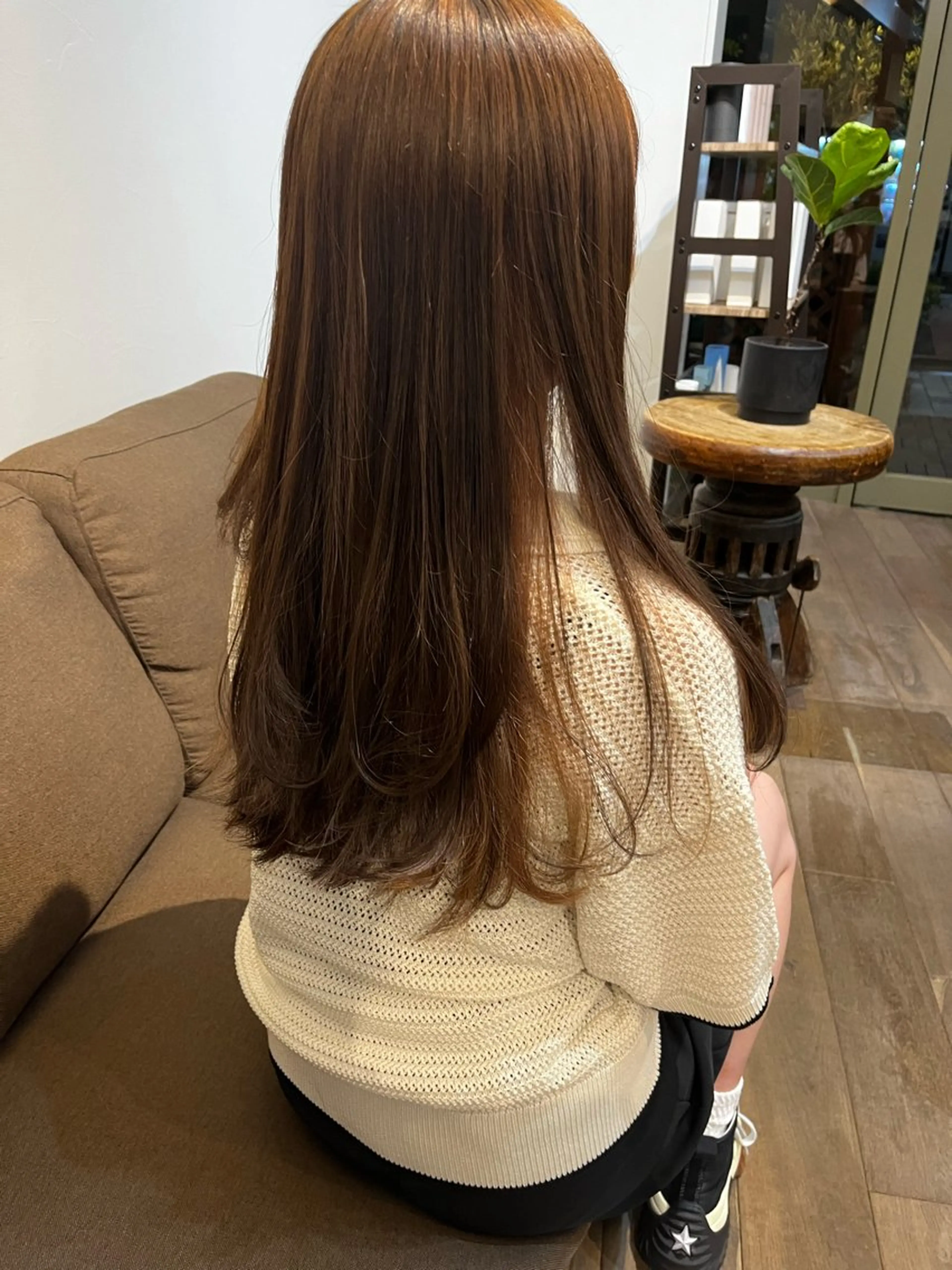 ロング レイヤーカット ローレイヤー 臺 佳連のヘアスタイル