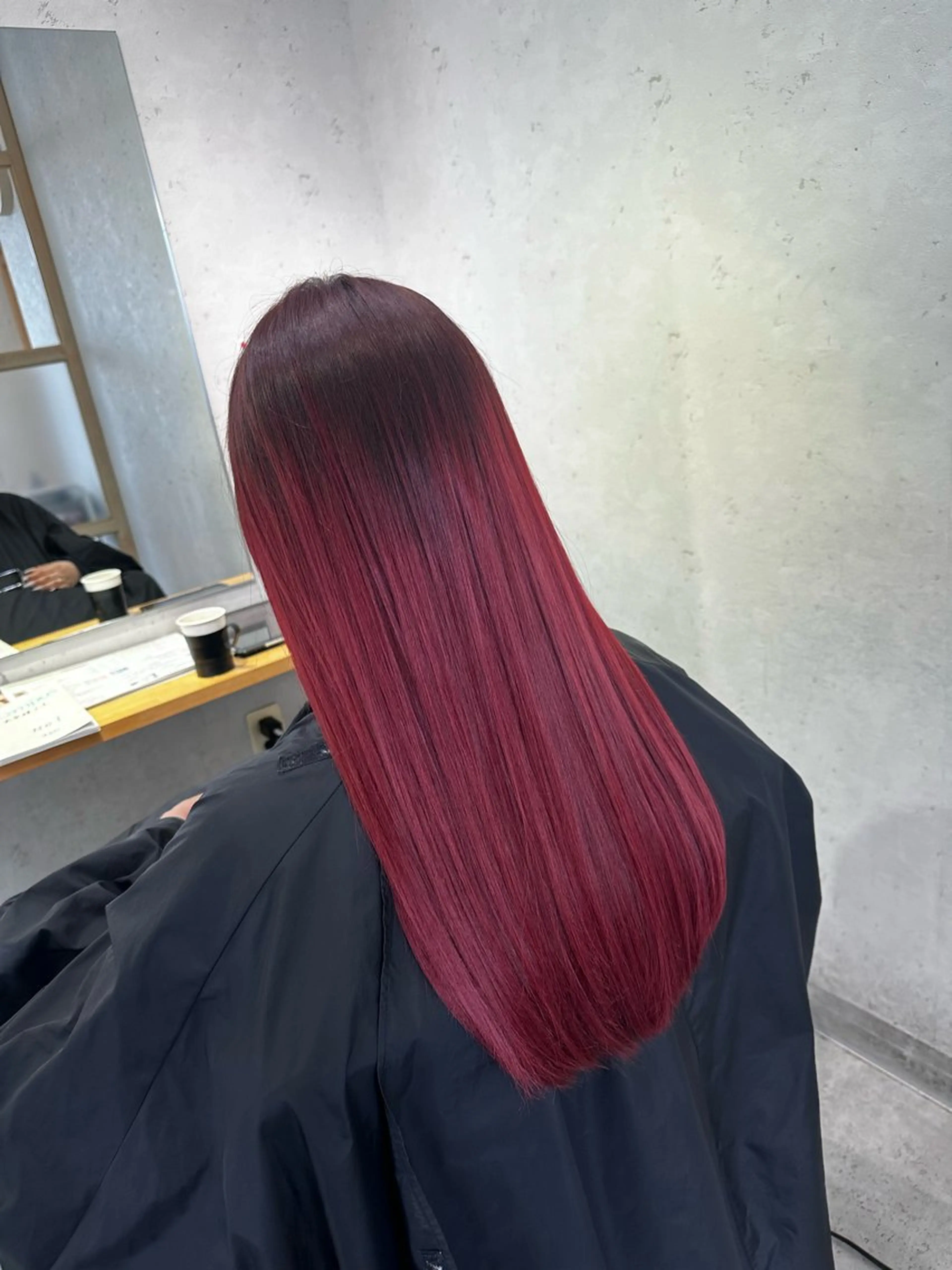 ロング カラー カット ヘアカラー 縮毛矯正 トリートメント JOS所属・上野ハイトーン/デ ザイン✂︎touiのヘアスタイル