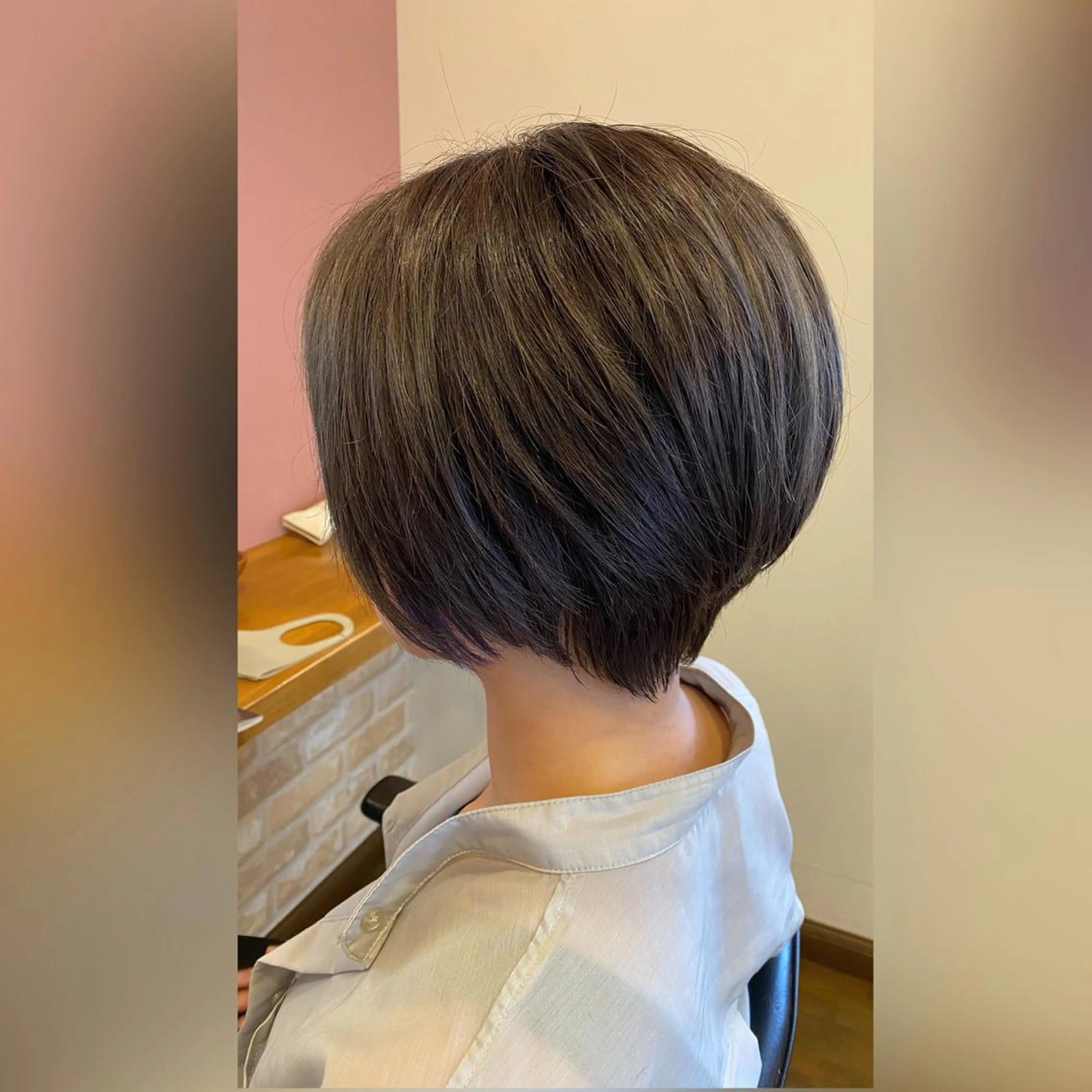 ショート カラー グレージュ ショートヘア カット ヘアカラー 三好 達也のヘアスタイル