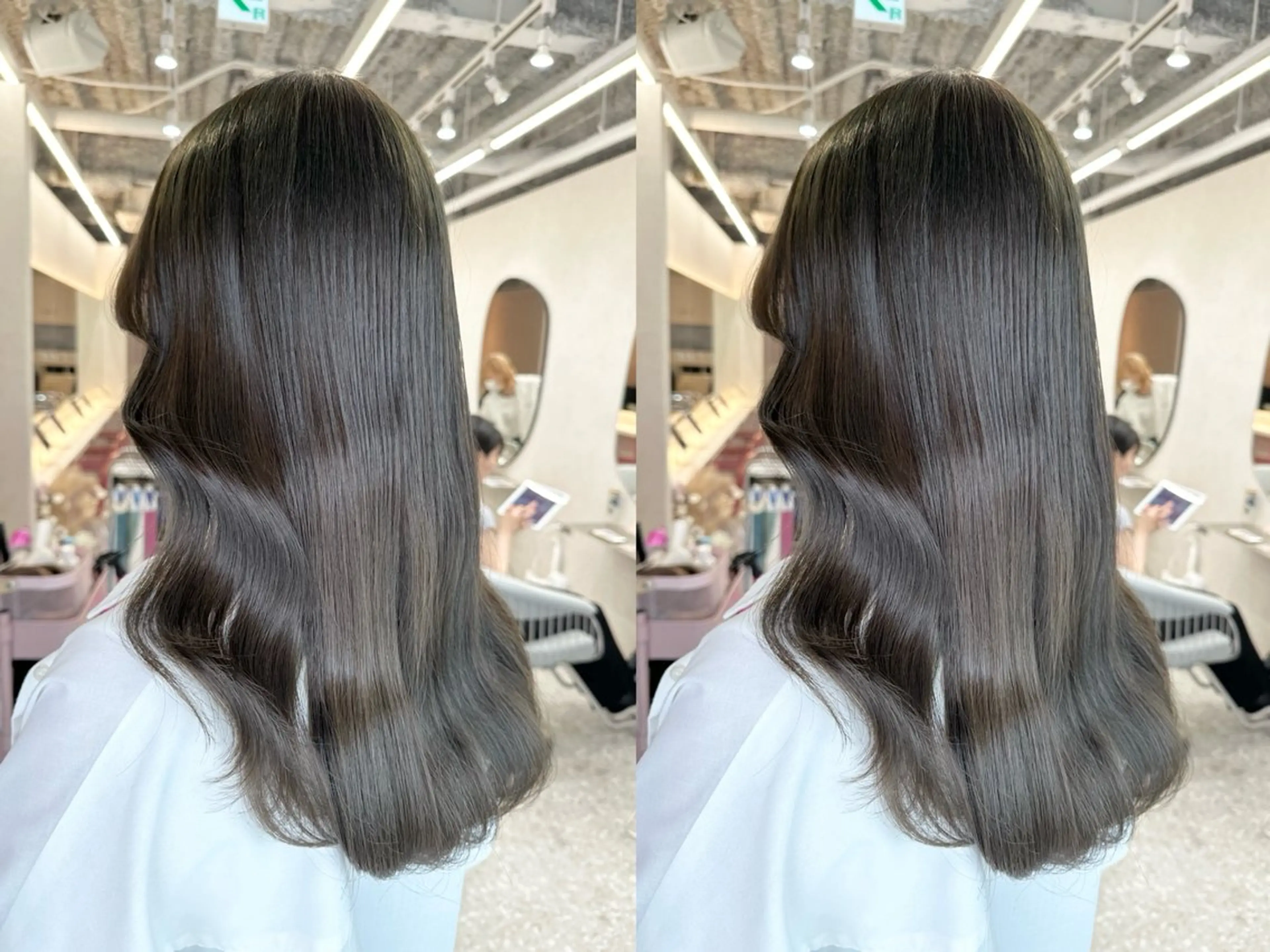 ロング シールエクステ エクステ 顔周りカット 髪質改善 韓国風ヘア カット ヘアカラー トリートメント 新宿/韓国レイヤー/ 髪質改善/佐藤航のヘアスタイル