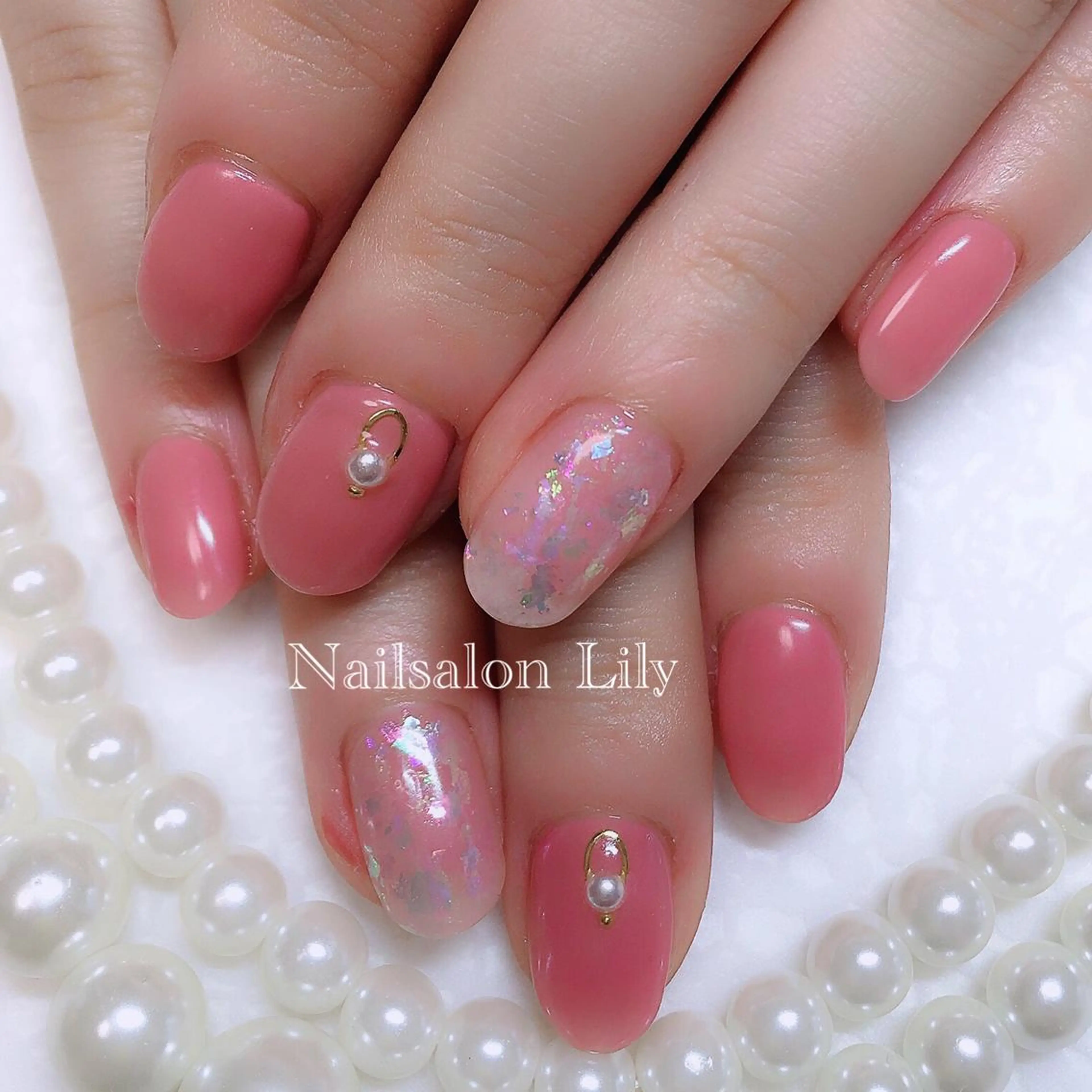 ネイル クリアネイル Nailsalon Lilyのネイルデザイン