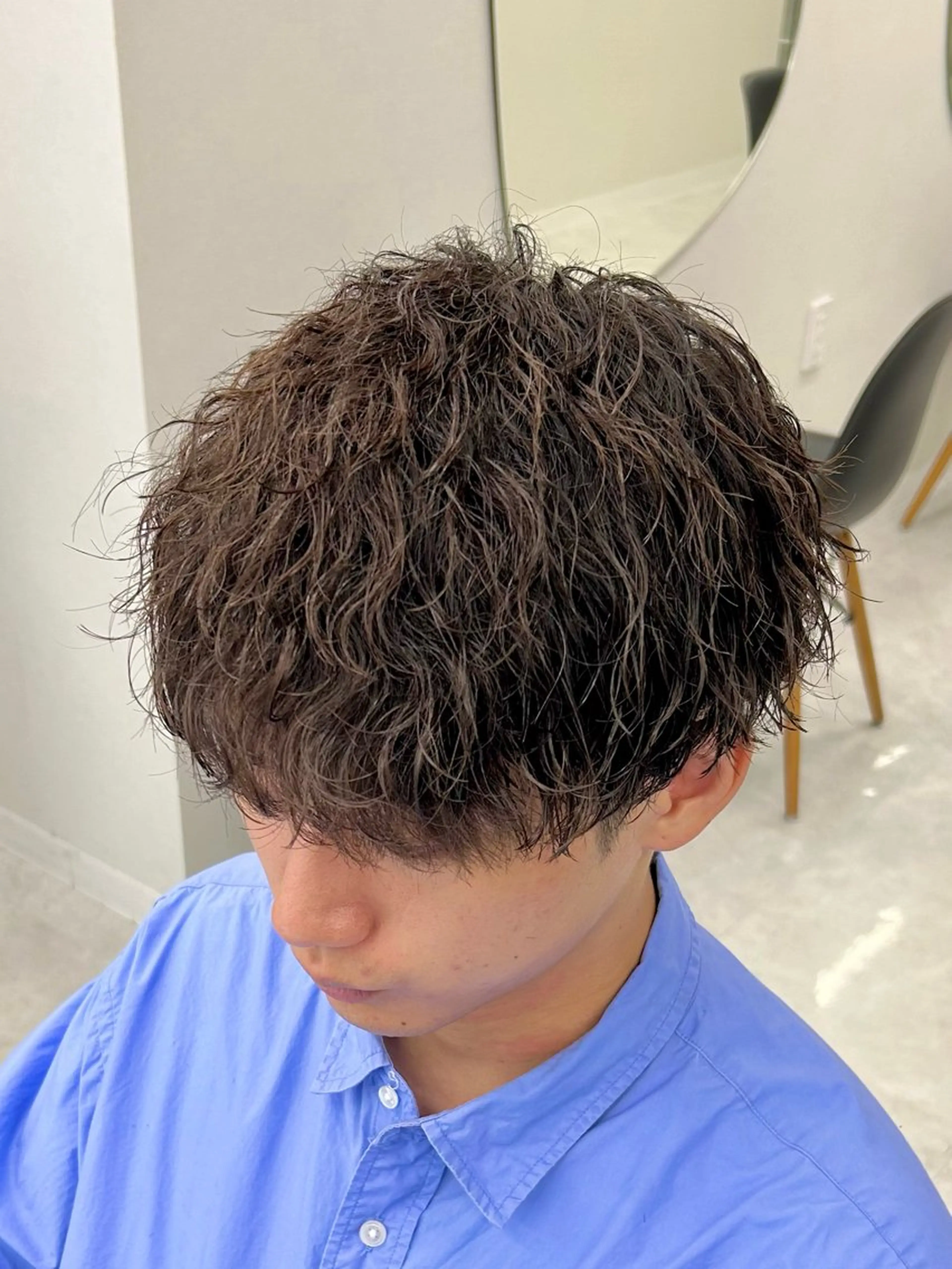 ミディアム パーマ メンズ 🏁メンズパーマ/ RYOYAのヘアスタイル