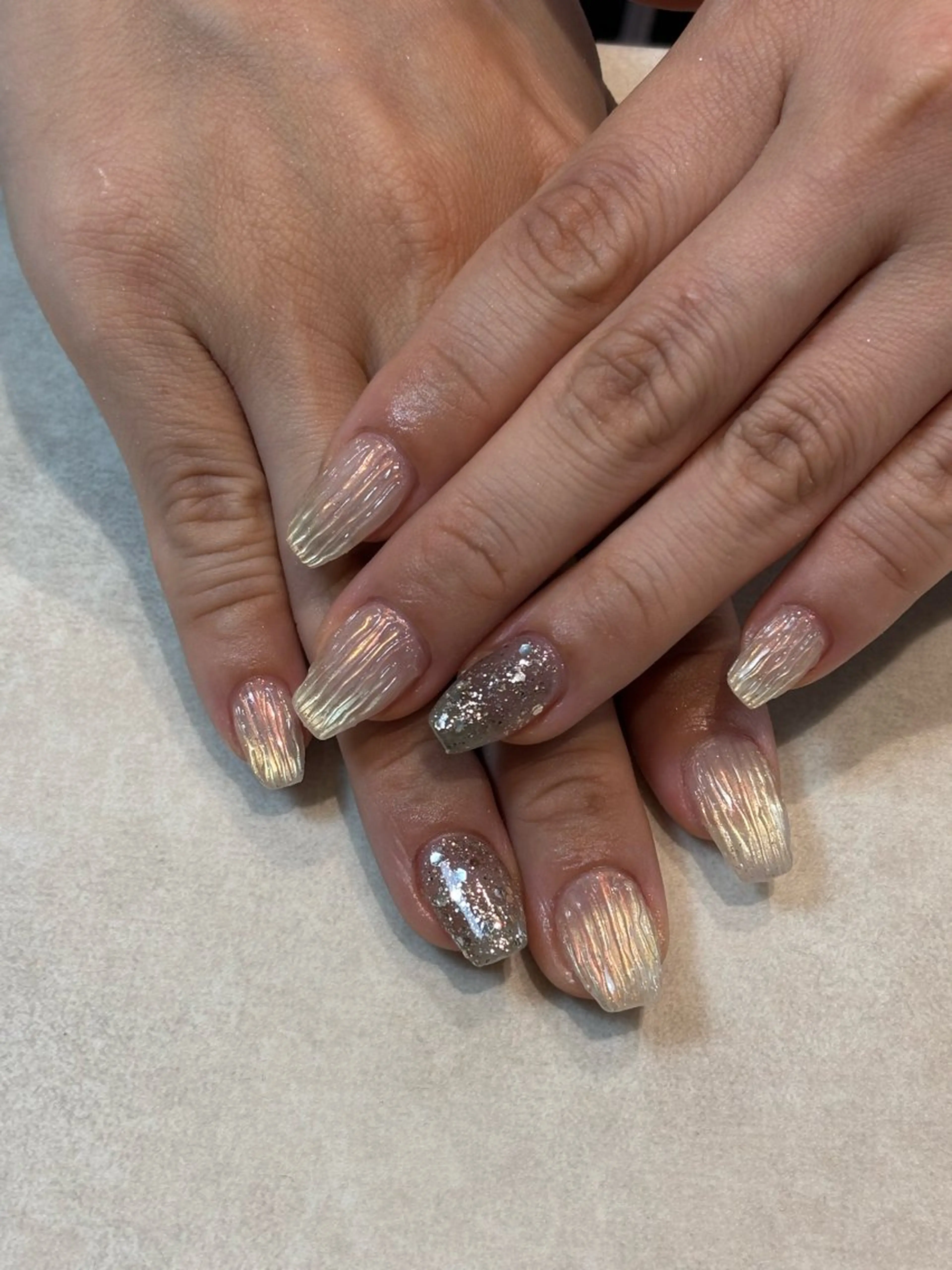 ネイル キラキラネイル ハンドネイル フットネイル アルバ所属・Alba アルバのネイルデザイン