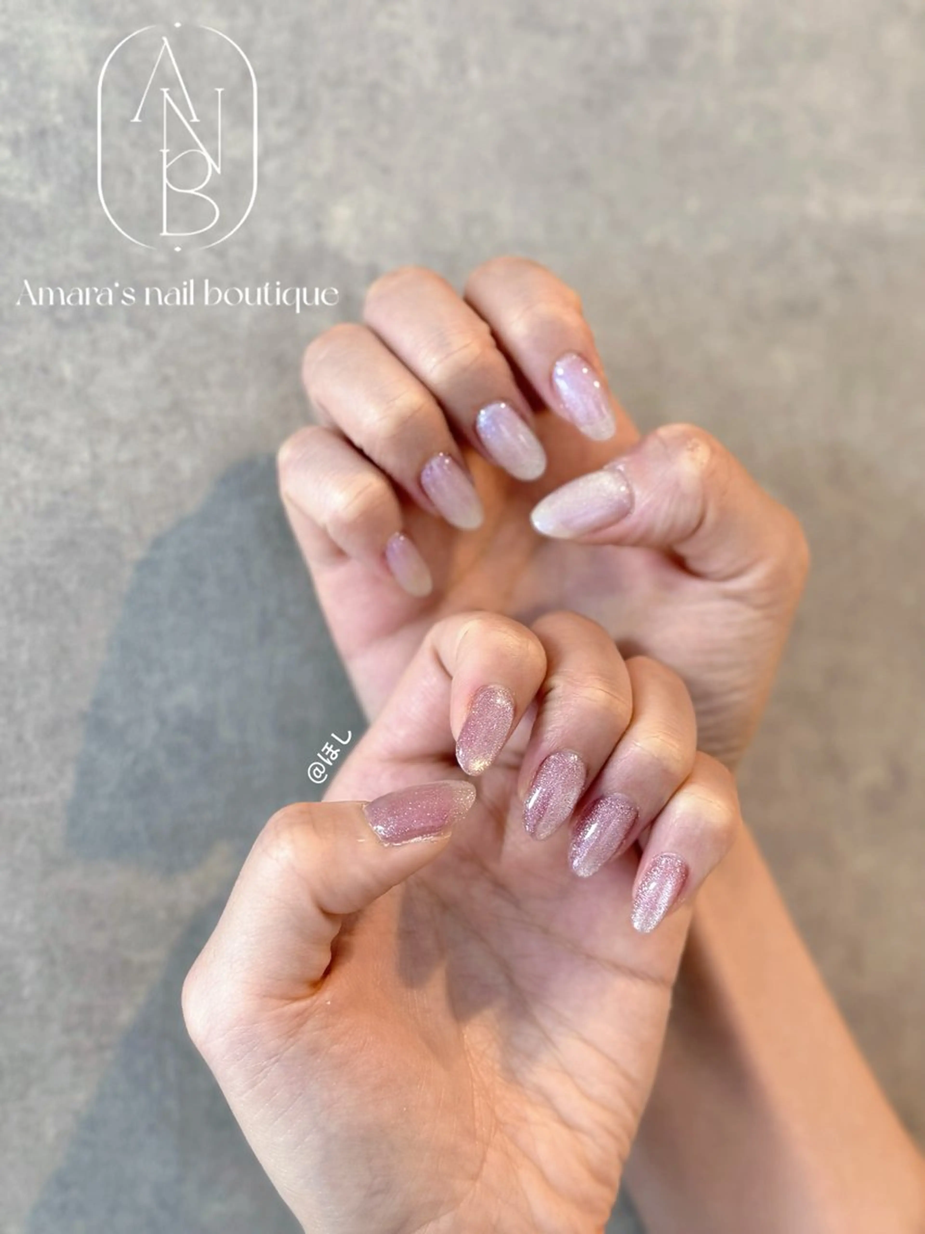 ネイル マグネットネイル ピンク ほ しのネイルデザイン