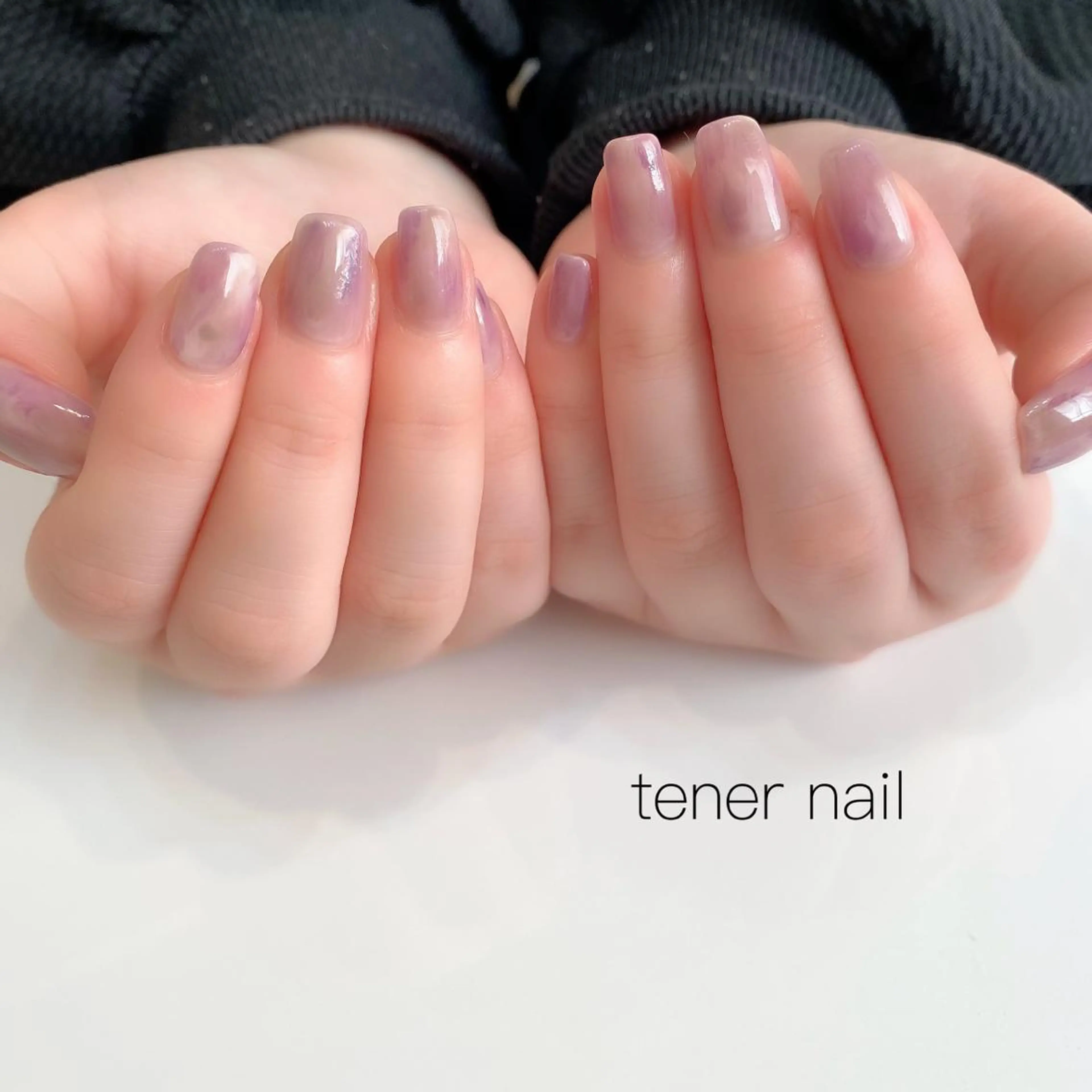 ネイル ニュアンスネイル パープル tener  nail  テネルネイル所属・テネルネイル tener nailのネイルデザイン