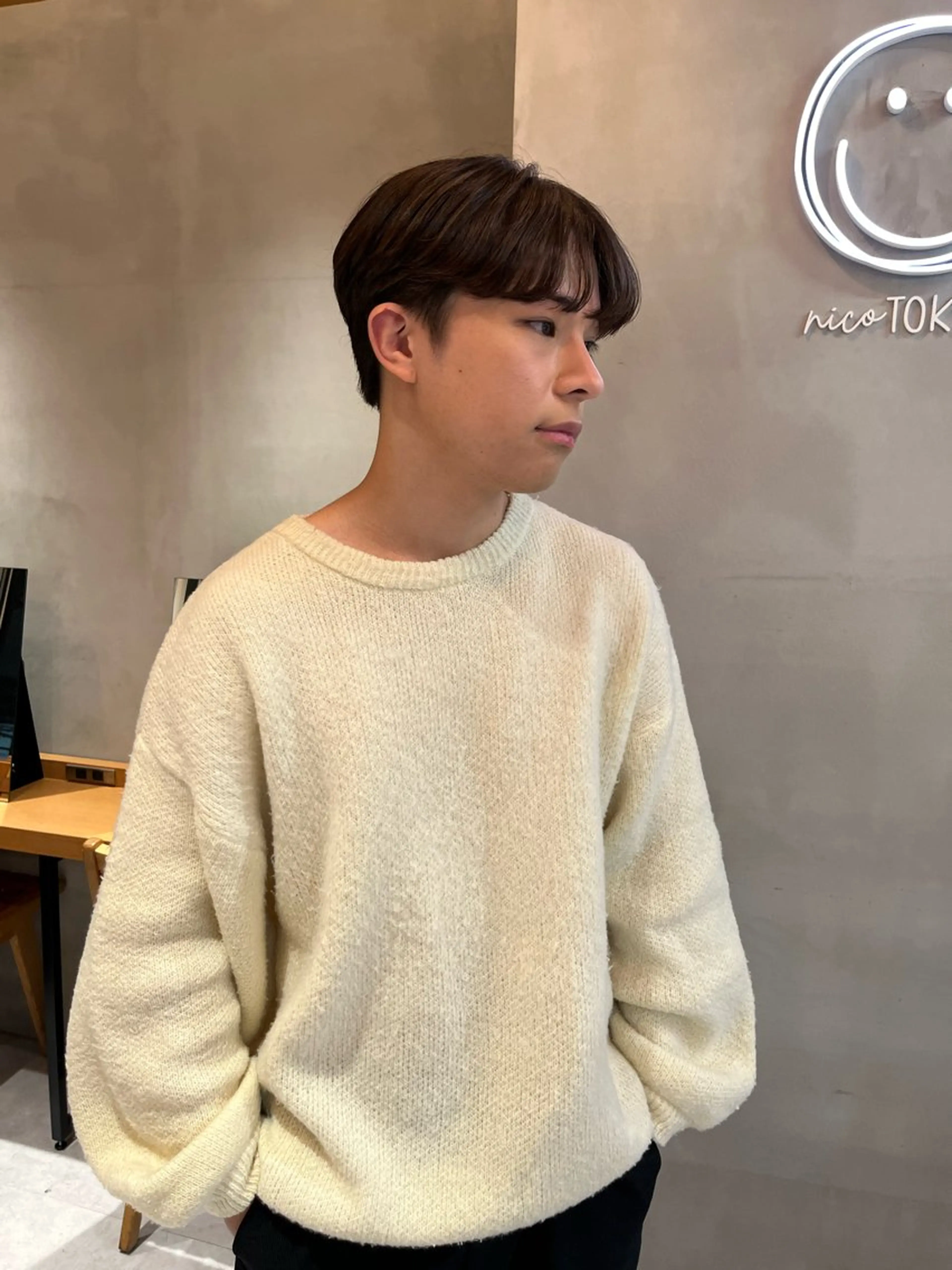 メンズ ボブ&透明感カラー ♡TOMOEのヘアスタイル