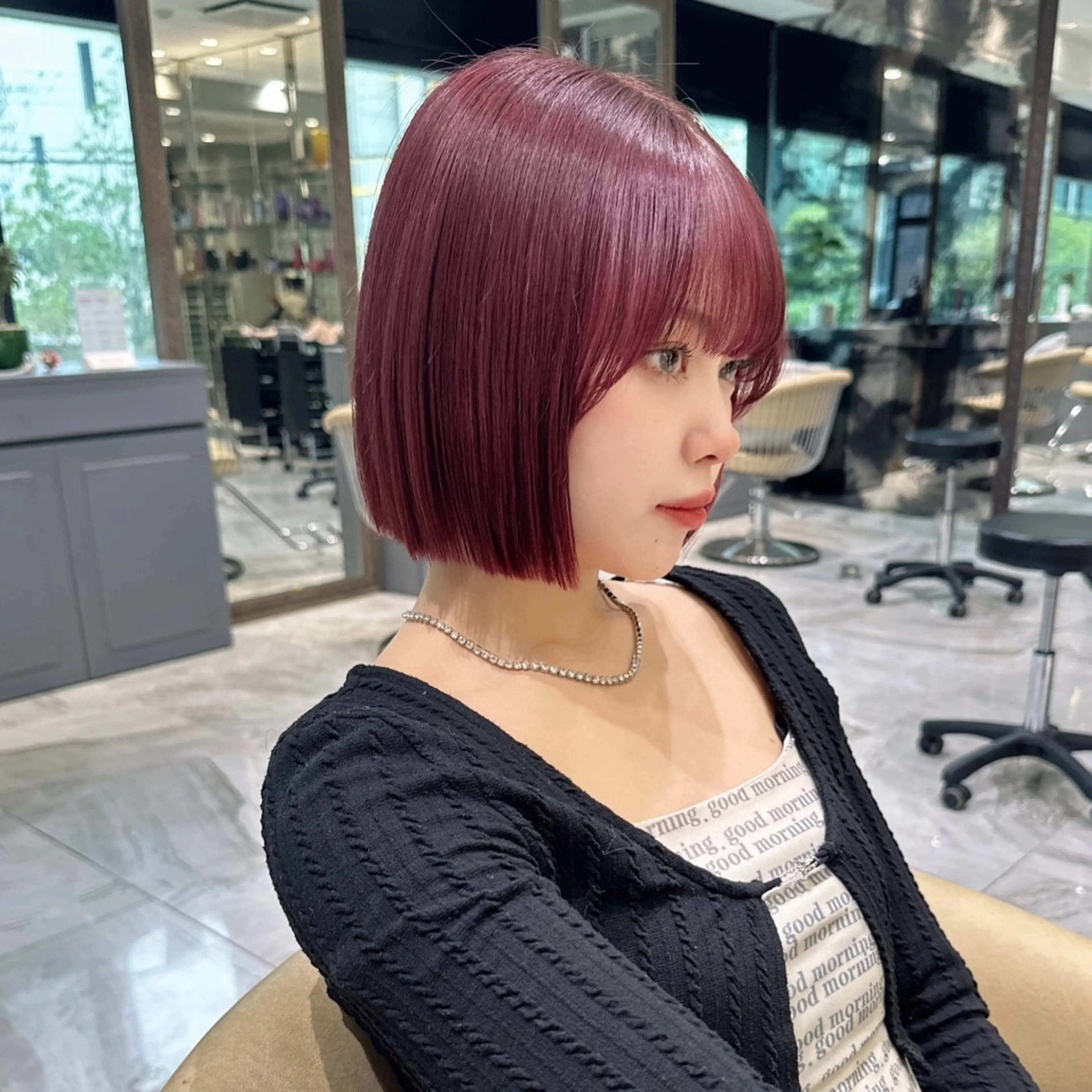 ショート 大人ボブ/透明感 カラー/松原和志のヘアスタイル