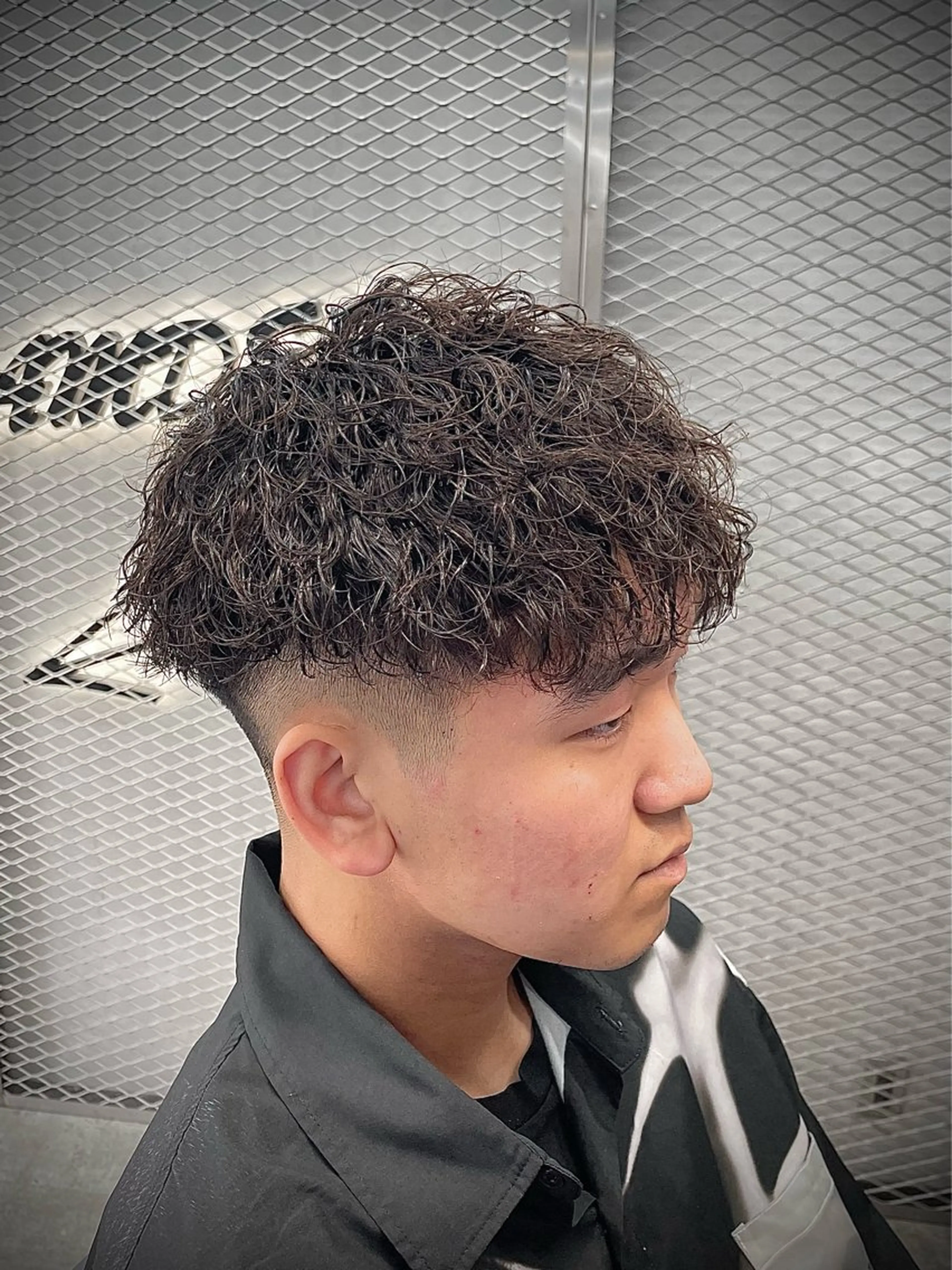 ミディアム パーマ ヘアアレンジ メンズ 似合わせカット特化/ 💈ミナ💈のヘアスタイル