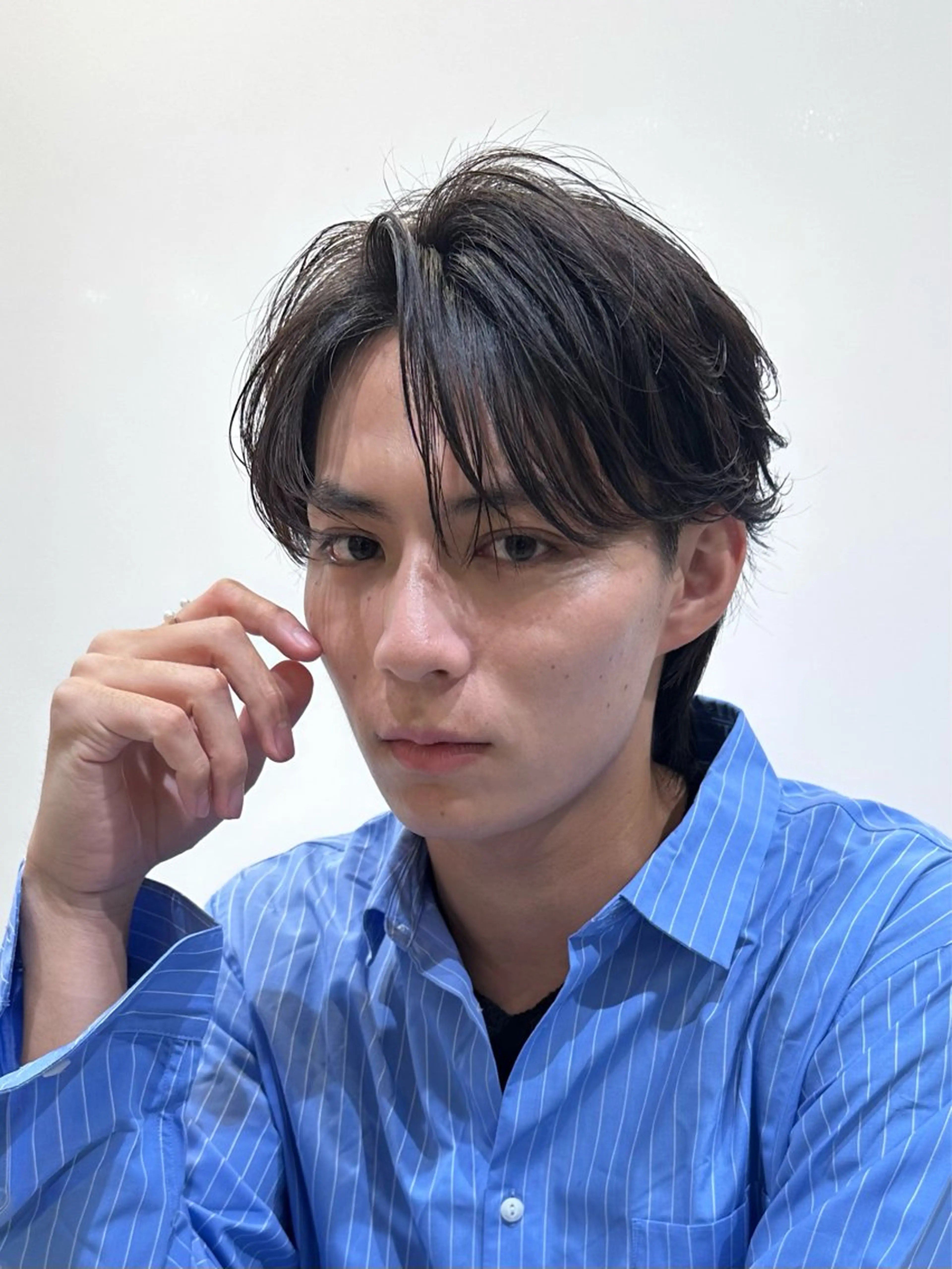 ショート パーマ メンズ メンズパーマ ニュアンスパーマ 池袋センターパート No.1 裕大のヘアスタイル