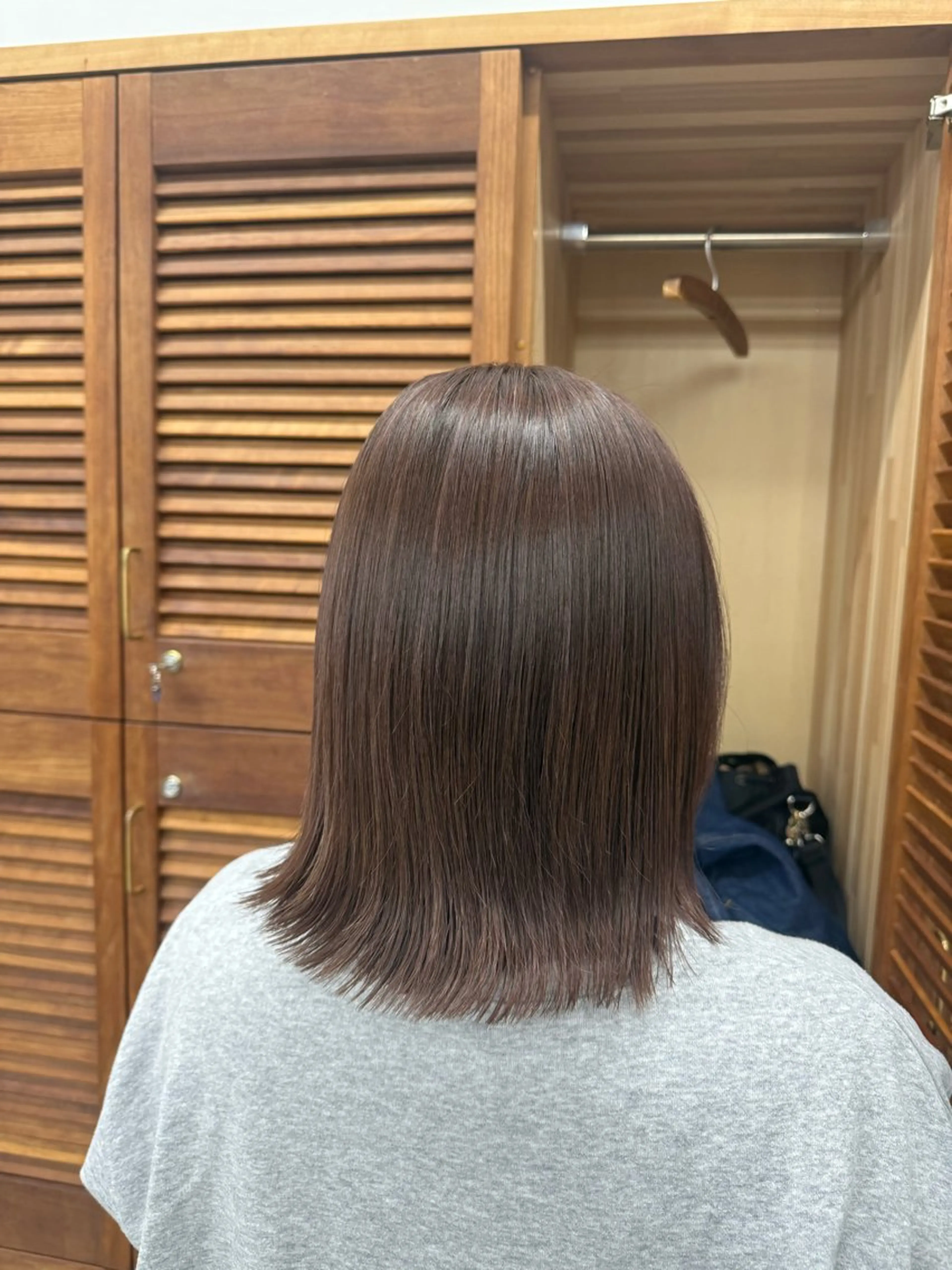ミディアム カラー ハイライトカラー ラベンダーカラー ハイライト ヘアカラー まなみ/ PORT SALONのヘアスタイル