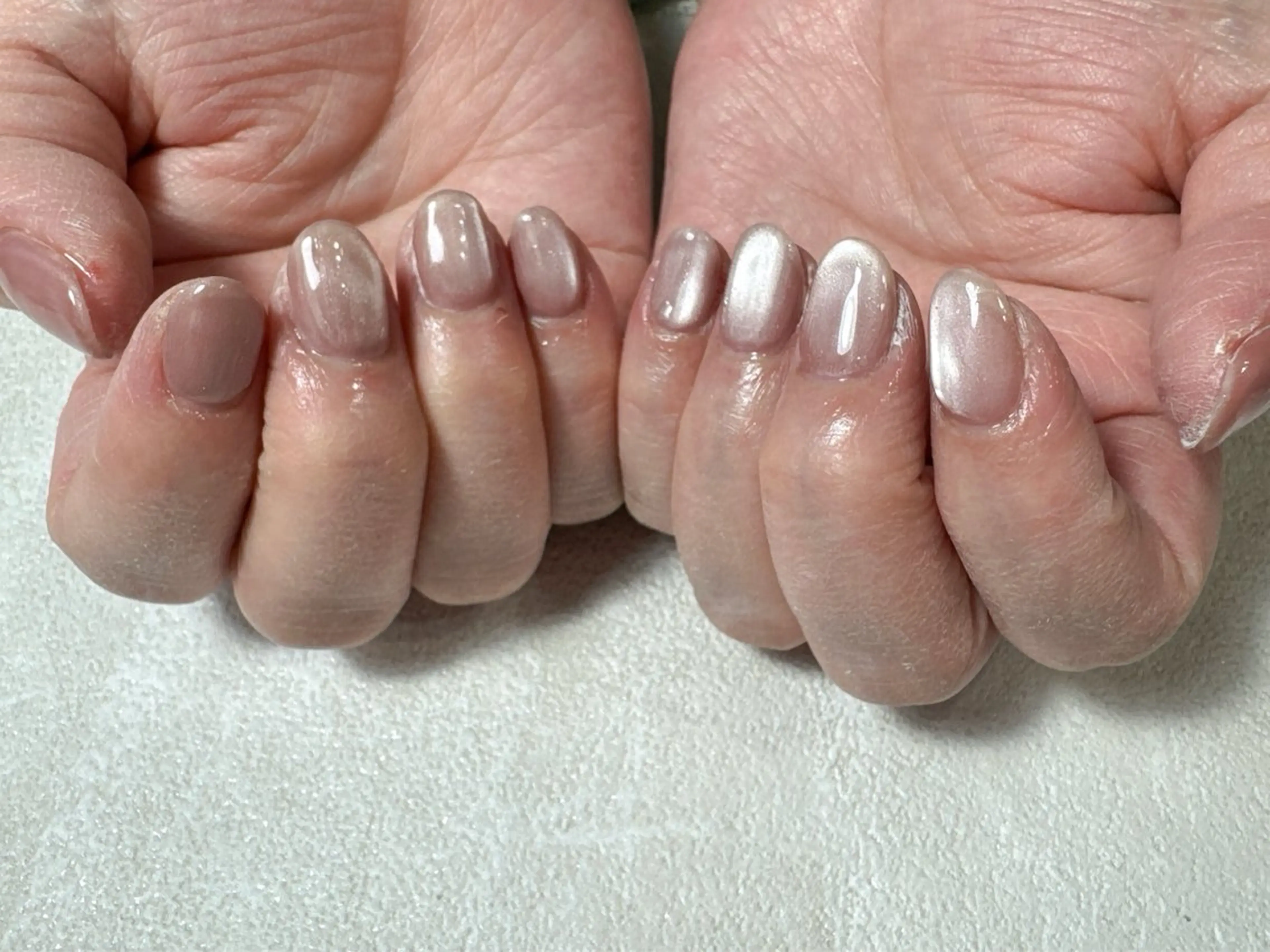 ネイル オーロラネイル フットネイル フレンチネイル ジェルネイル ハート ハンドネイル kikinail 溝の口のネイルデザイン