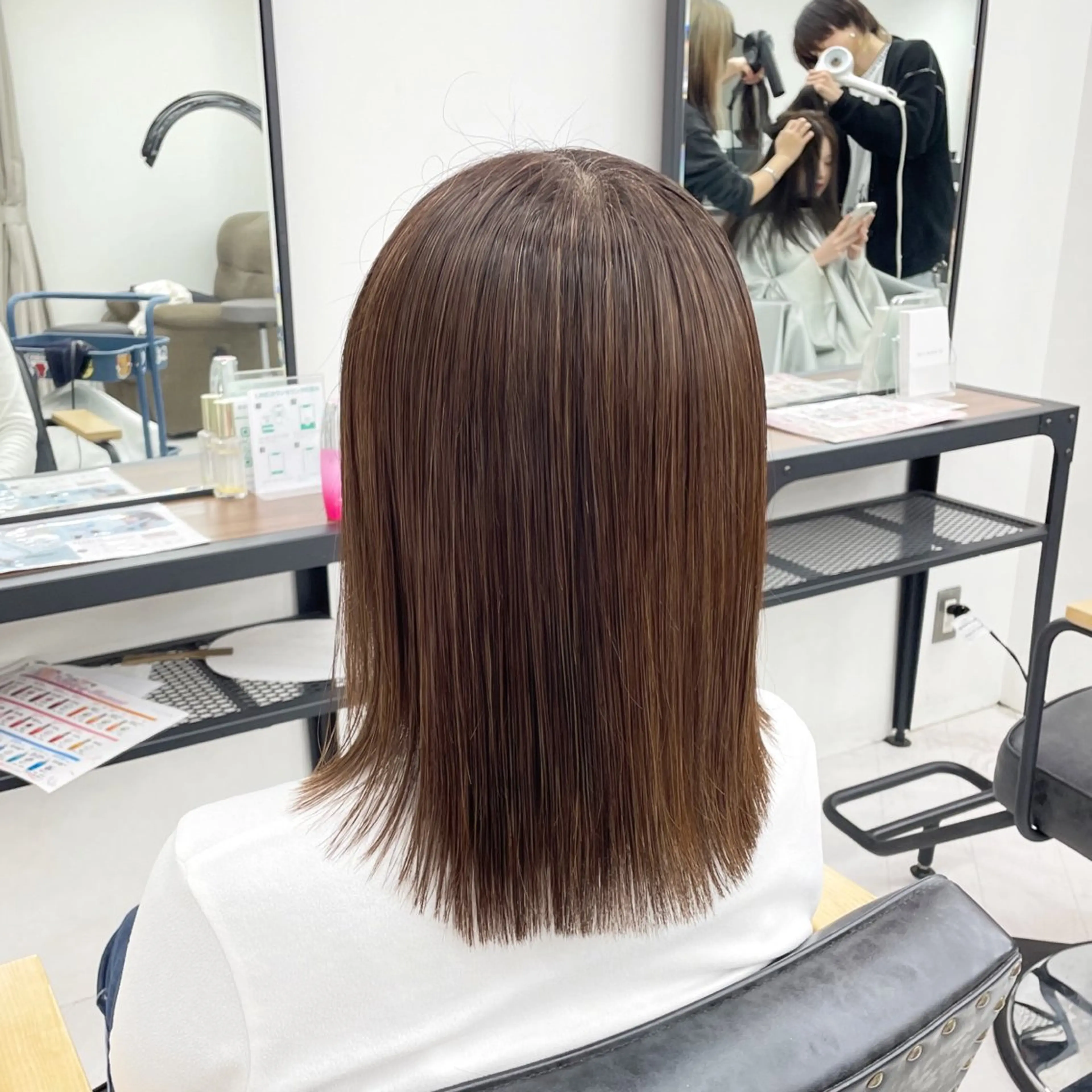 ショート カラー パーマ ヘアアレンジ メンズ 酸性ストレート ストレートパーマ mona/ ストレートスタイル✨のヘアスタイル