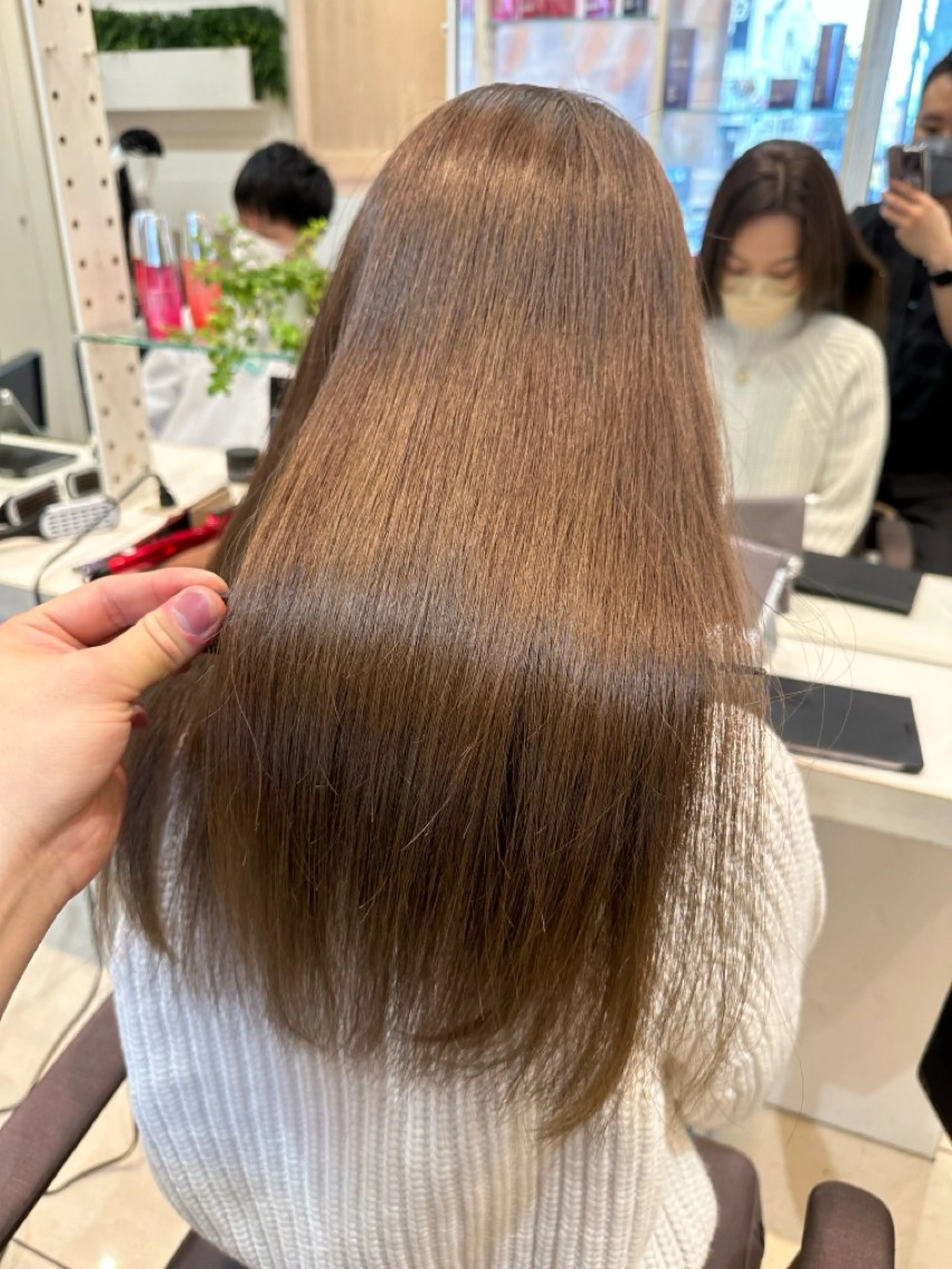 セミロング 縮毛矯正 華澄🌸カラーモデル 縮毛モデル募集中🌸のヘアスタイル