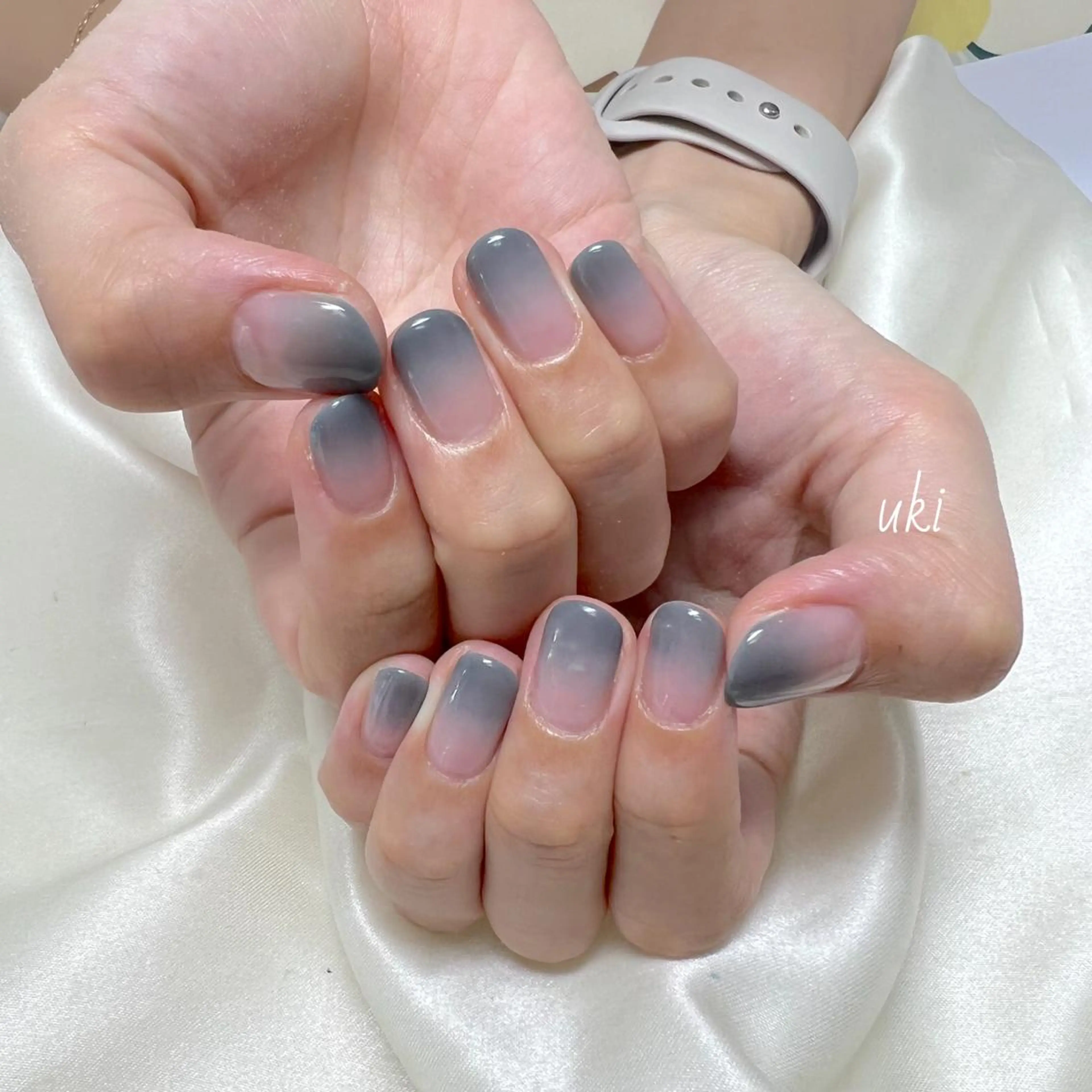 ネイル グラデーション シンプルネイル Ameri nail /UKIのネイルデザイン