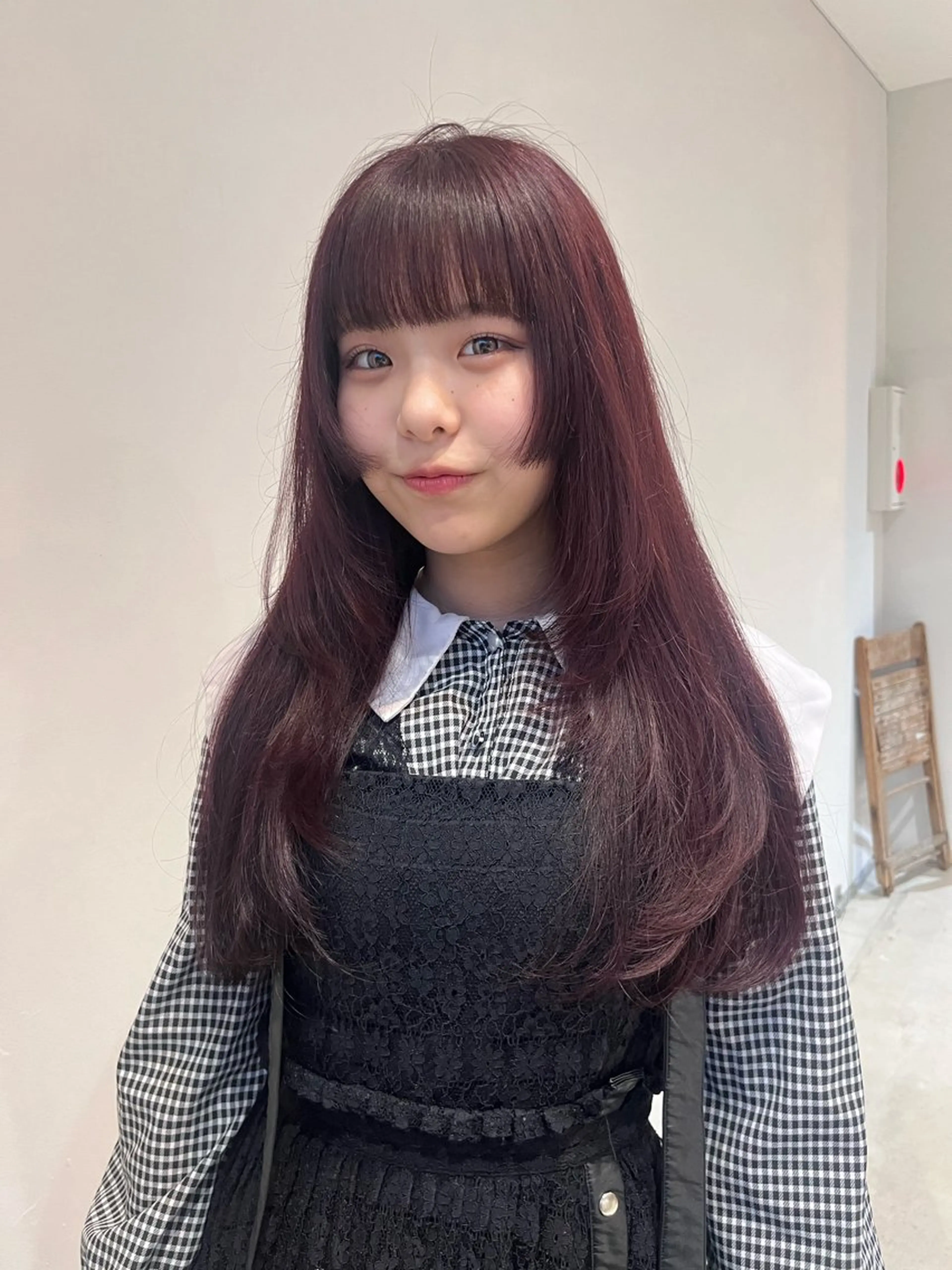 ロング カラー あ あのヘアスタイル
