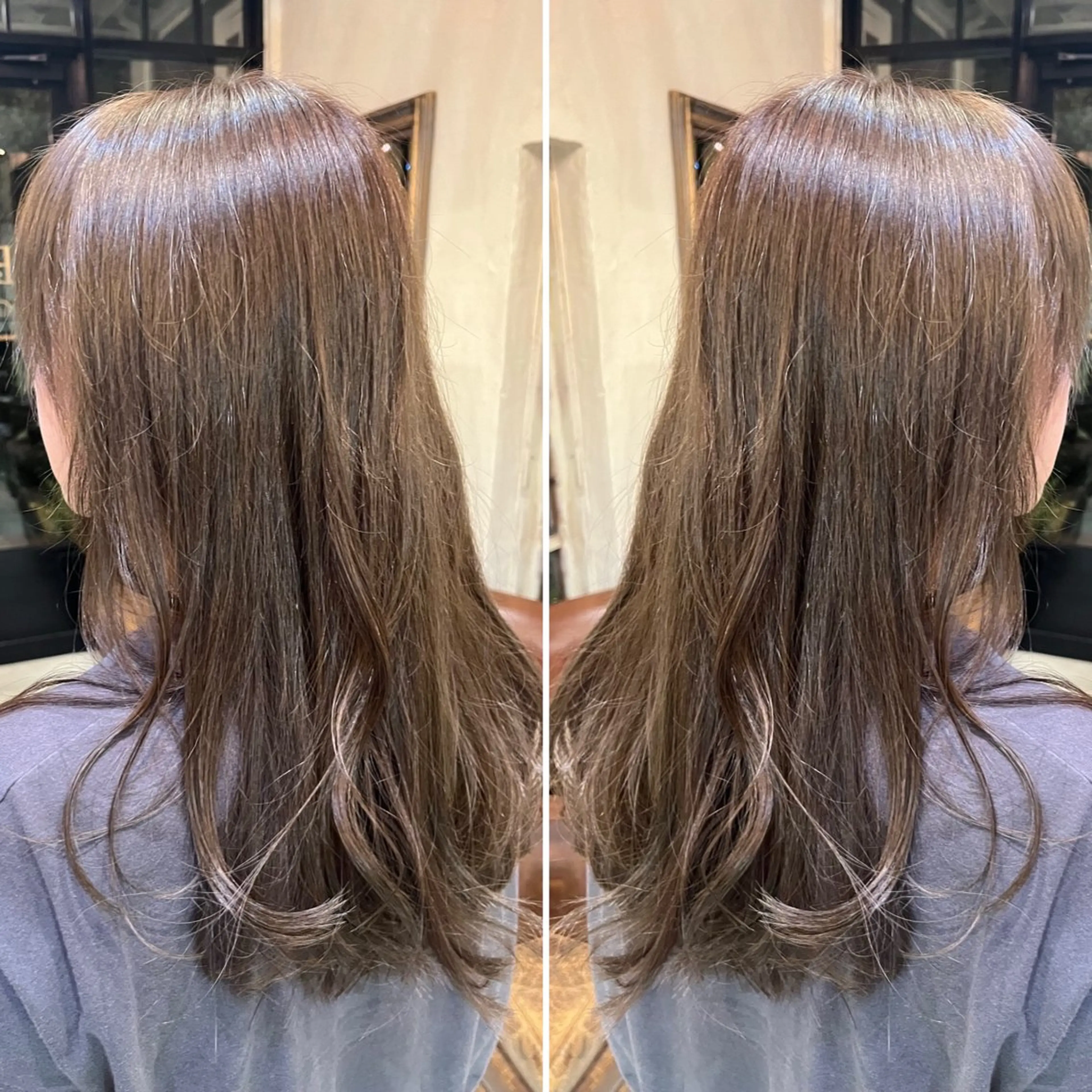 カラー グレージュ オリーブグレージュ オリーブグレー organic+tricot所属・小山 奈津のヘアスタイル