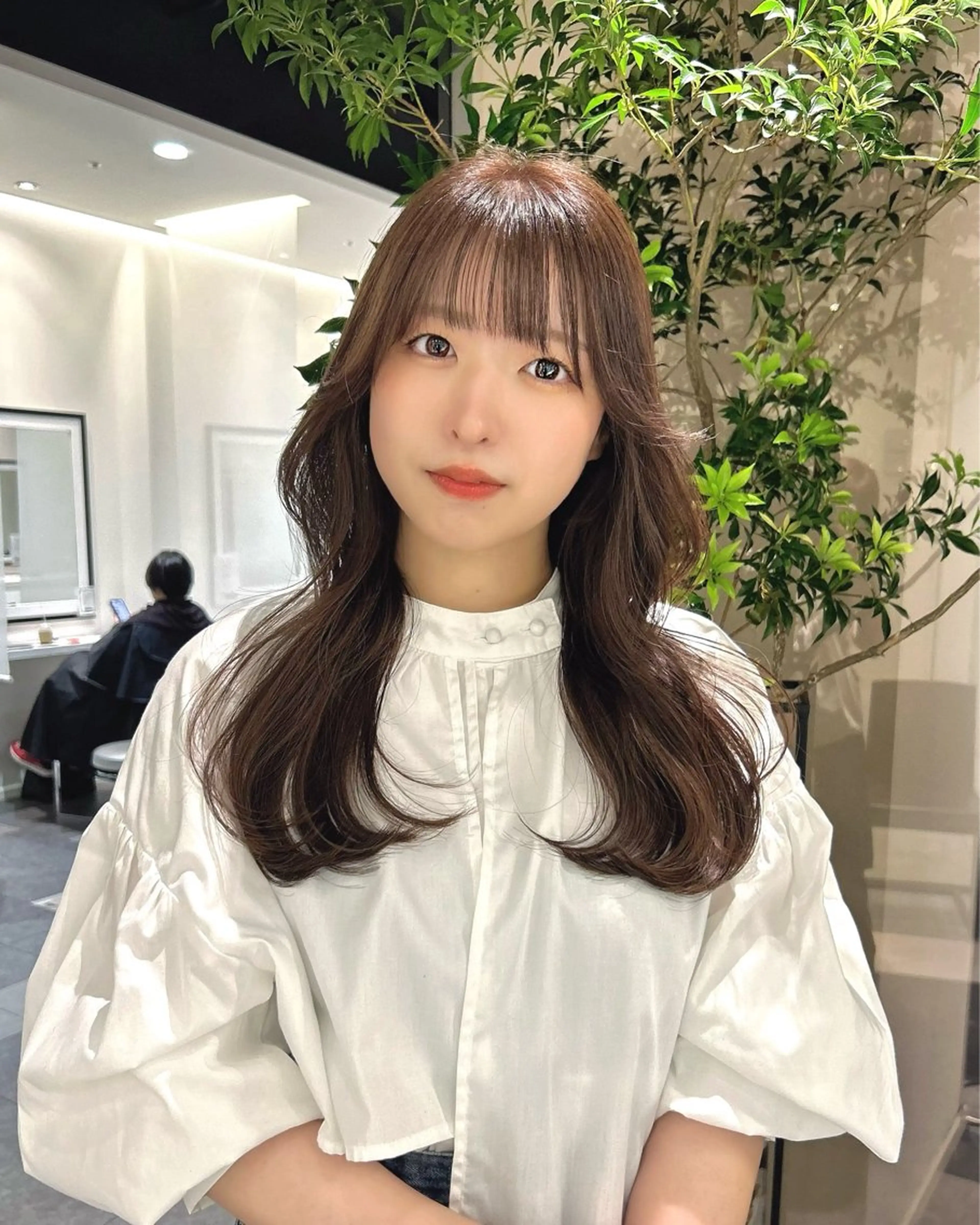 ロング ボブ くびれヘア 縮毛矯正 美髪矯正/ 伊藤 更のヘアスタイル