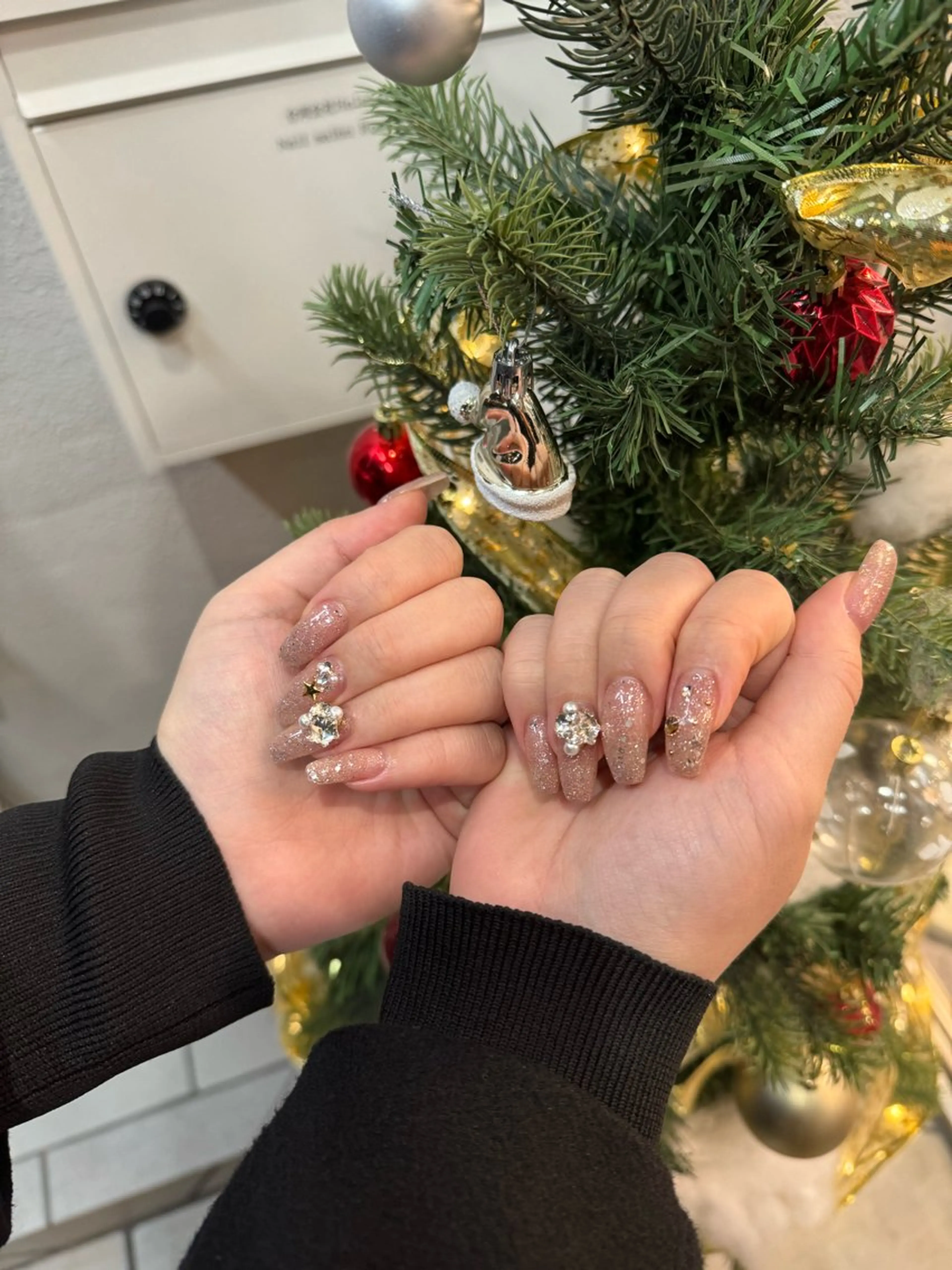 ネイル アートネイル 冬ネイル クリスマス Rommy Arisaのネイルデザイン