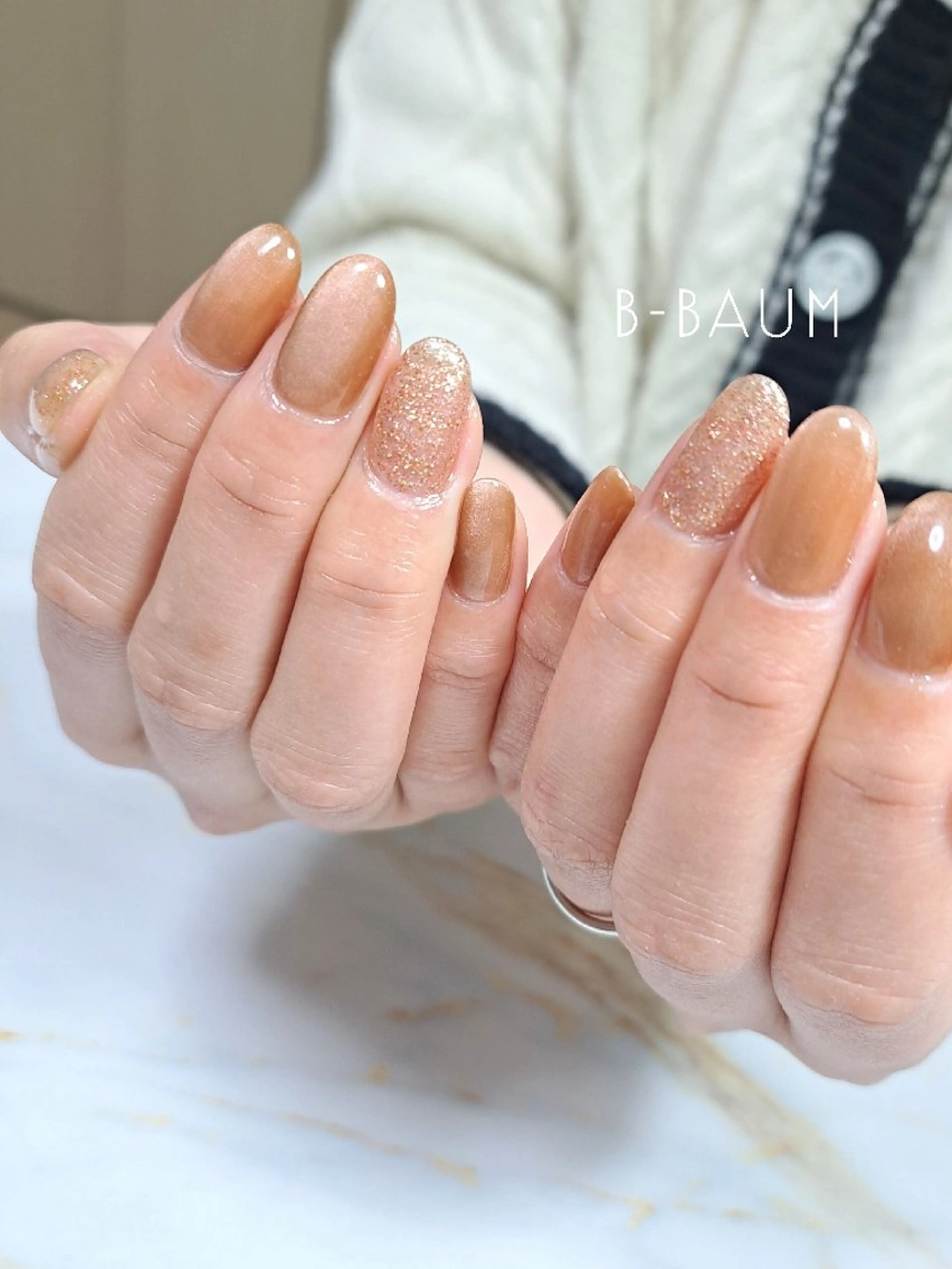 ネイル ラメ(グリッター) B-BAUM  nailsalon のネイルデザイン