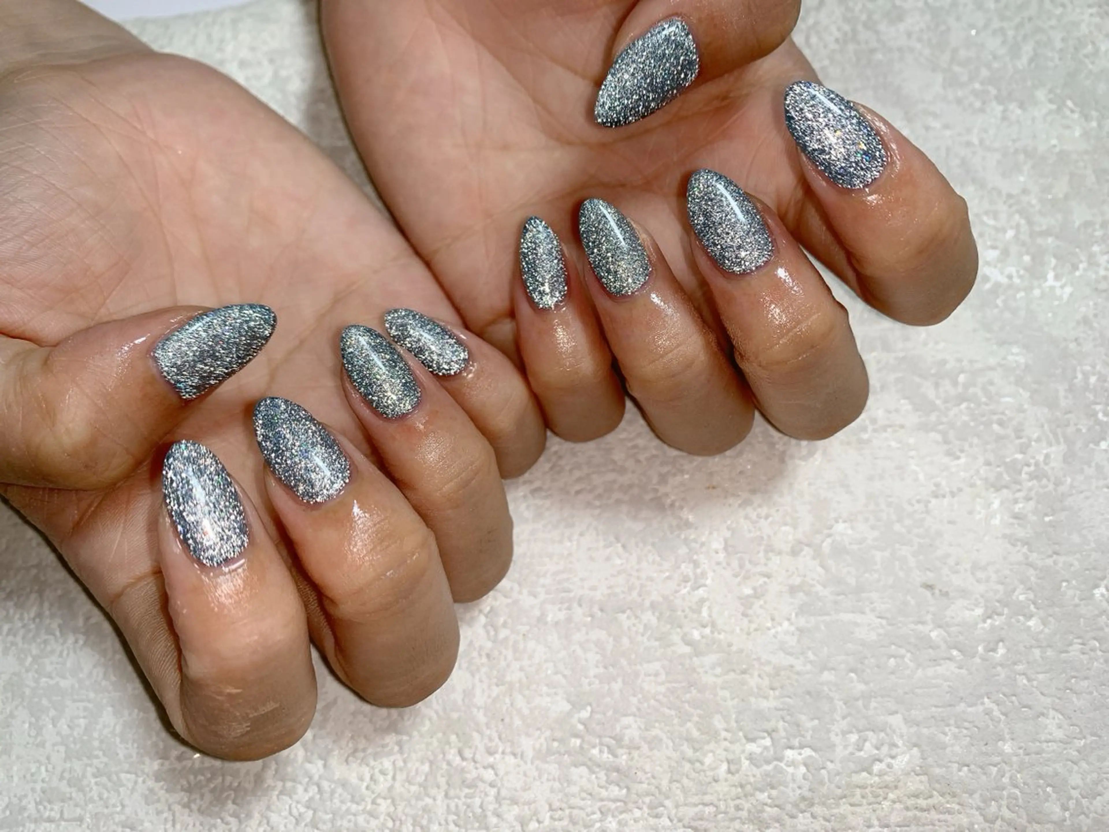 ネイル フラッシュネイル ジェルネイル ラメ(グリッター) メンズネイル パラジェル kiki nail たまプラーザのネイルデザイン